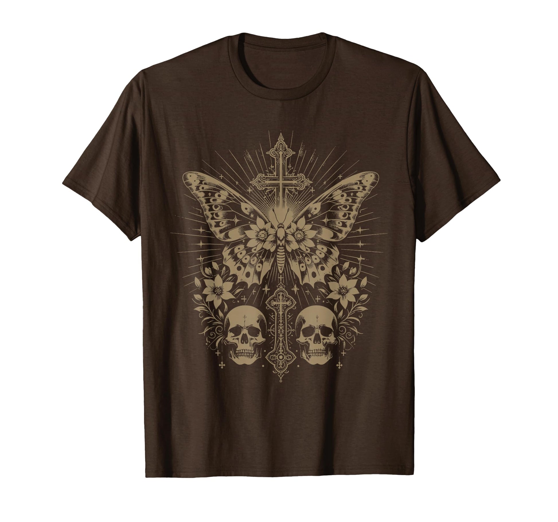 Emo Y2K Grunge Aesthetic Goth Skull T-Shirt - Aesthetic Graphic Unisex - T-Shirt, Sweatshirt, Hoodie