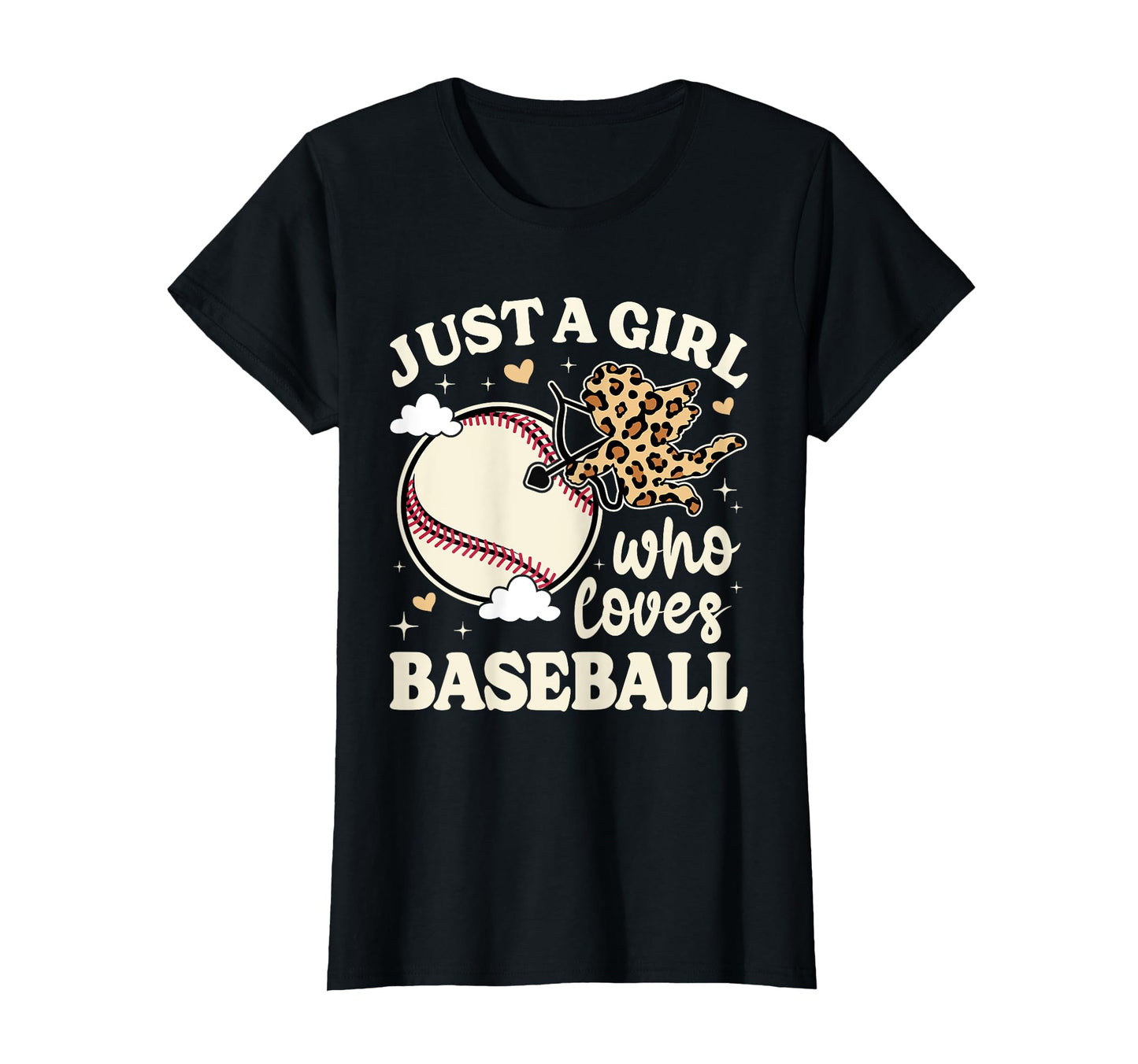 Just Who Loves Baseball Leopard Baseball T-Shirt - Minimalist Print Unisex - T-Shirt, Sweatshirt, Hoodie