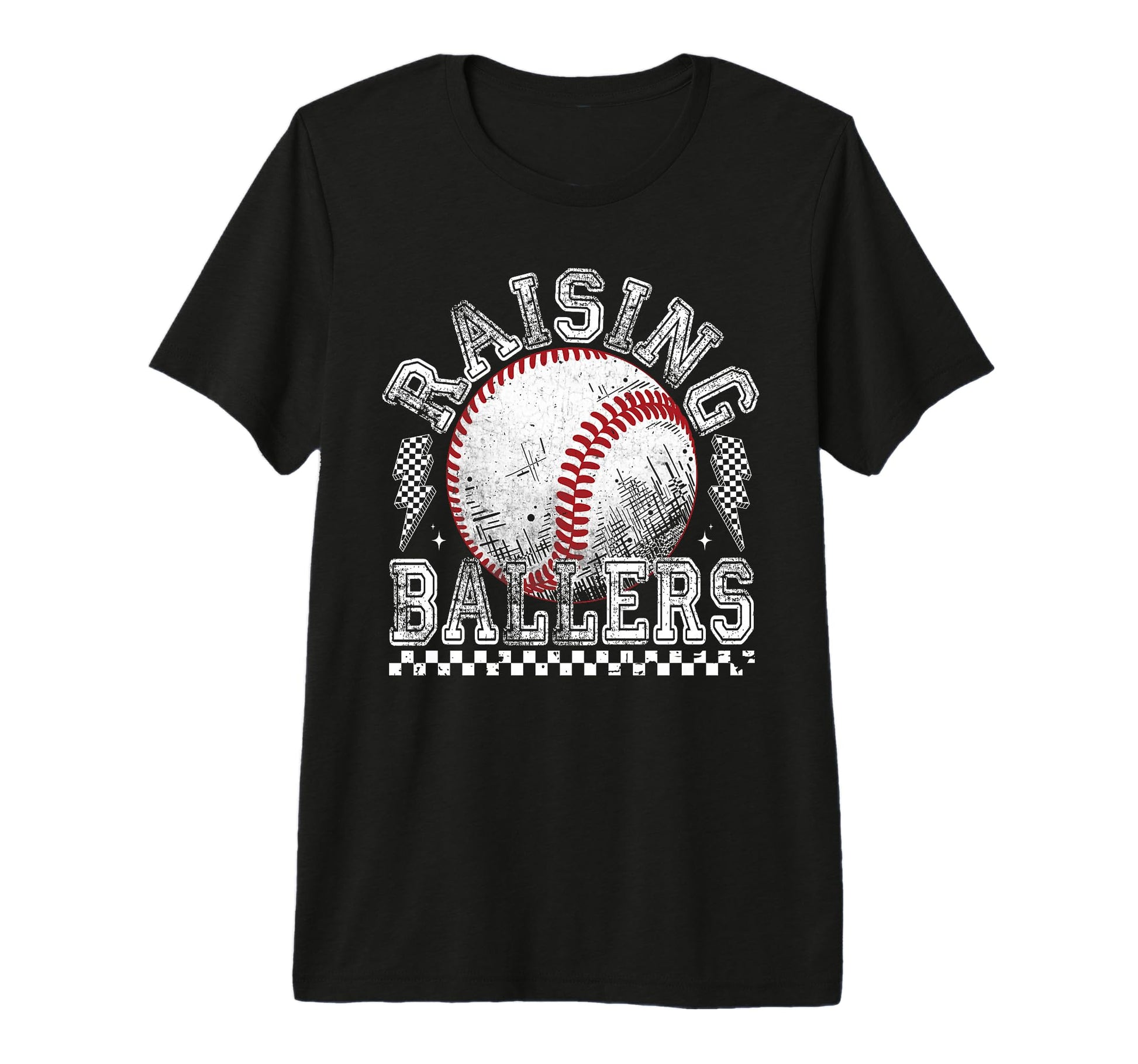 Raising Ballers Funny Mom T-Shirt - Casual Everyday Wear Men Women - T-Shirt, Sweatshirt, Hoodie