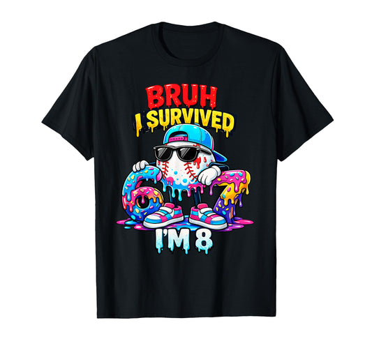 8Th Birthday Outfit I M 8 Year Old T-Shirt - Minimalist Print Unisex - T-Shirt, Sweatshirt, Hoodie