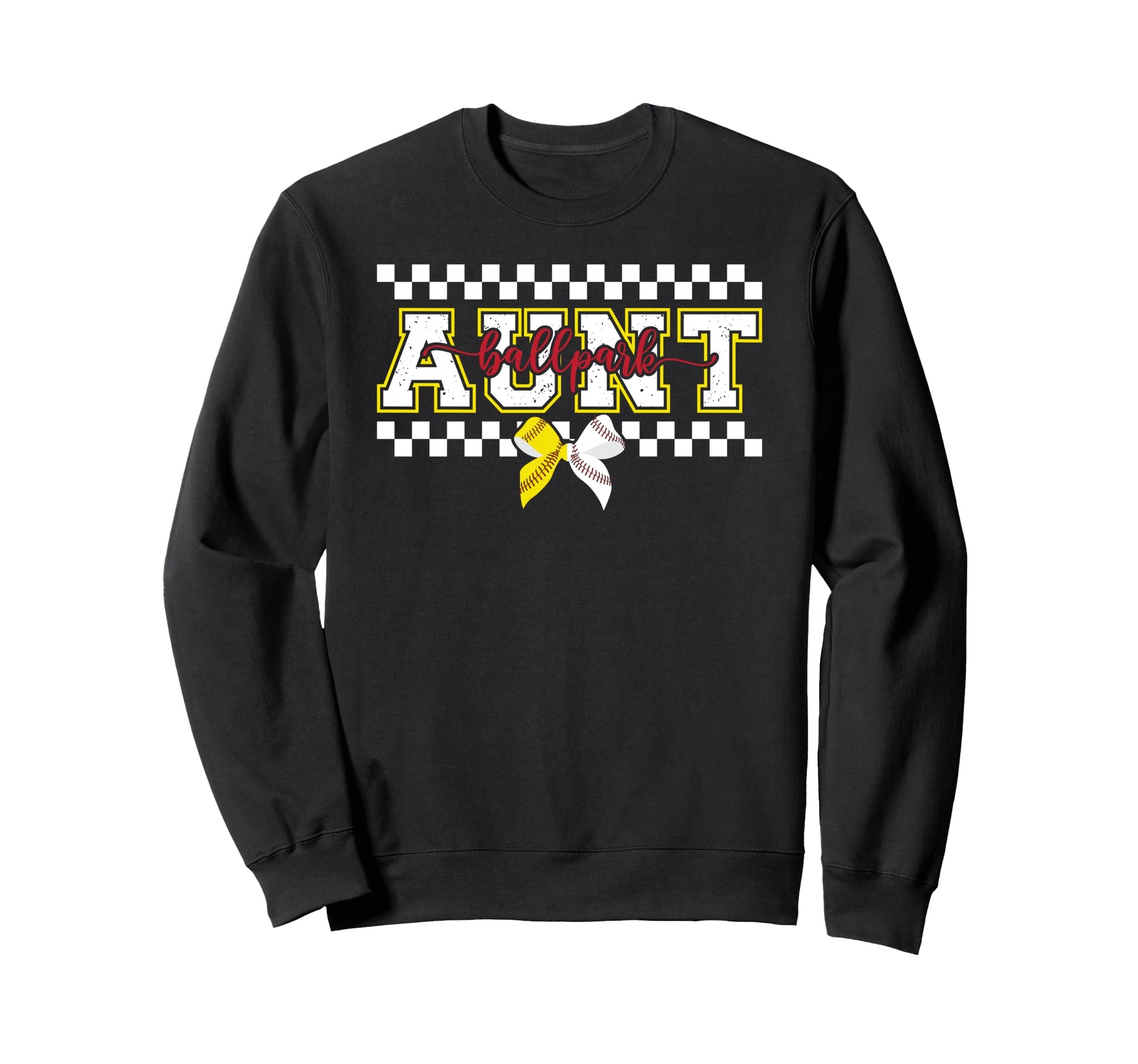 Ballpark Aunt Softball Baseball Aunt Sweatshirt - Trendy Graphic Men Women - T-Shirt, Sweatshirt, Hoodie