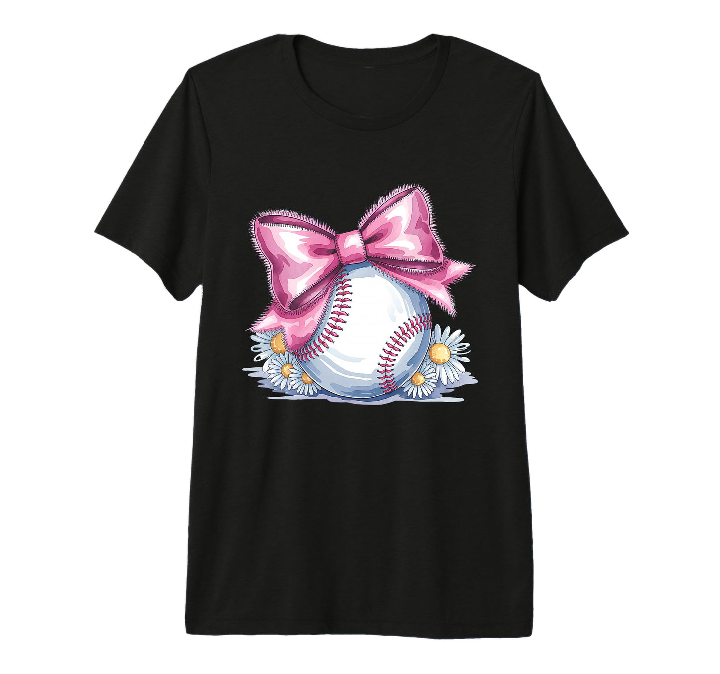 Baseball Coquette Bow Baseball Player Tri T-Shirt - Novelty Apparel Unisex - T-Shirt, Sweatshirt, Hoodie