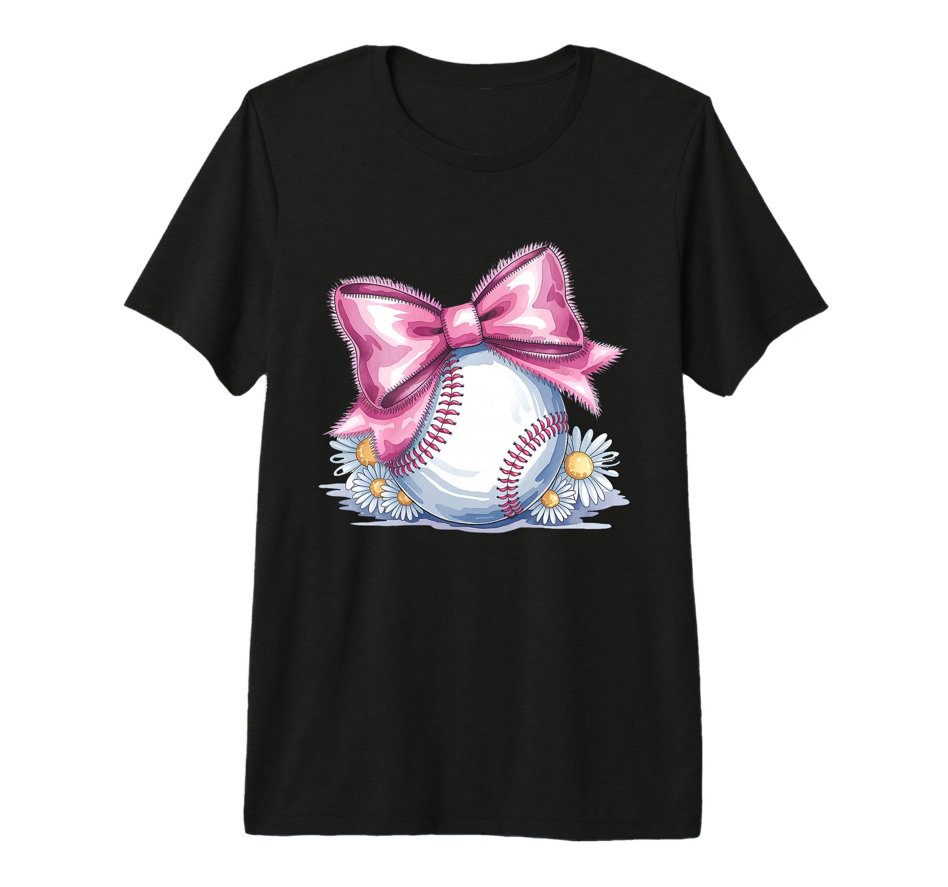 Baseball Coquette Bow Baseball Player Tri T-Shirt - Novelty Apparel Unisex - T-Shirt, Sweatshirt, Hoodie