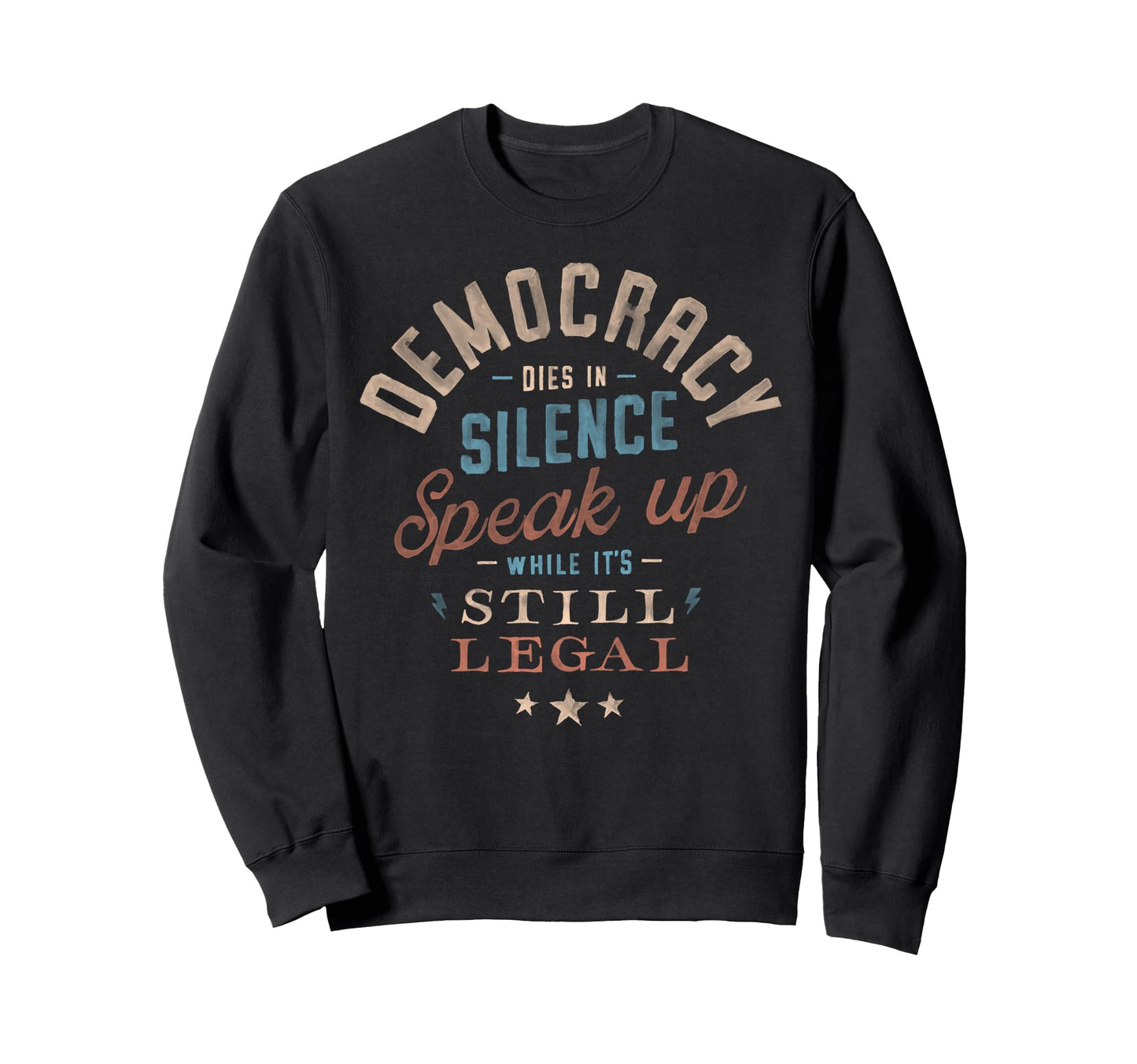 Pro Democracy Slogan Typography Hoodie - Aesthetic Graphic Men Women - T-Shirt, Sweatshirt, Hoodie