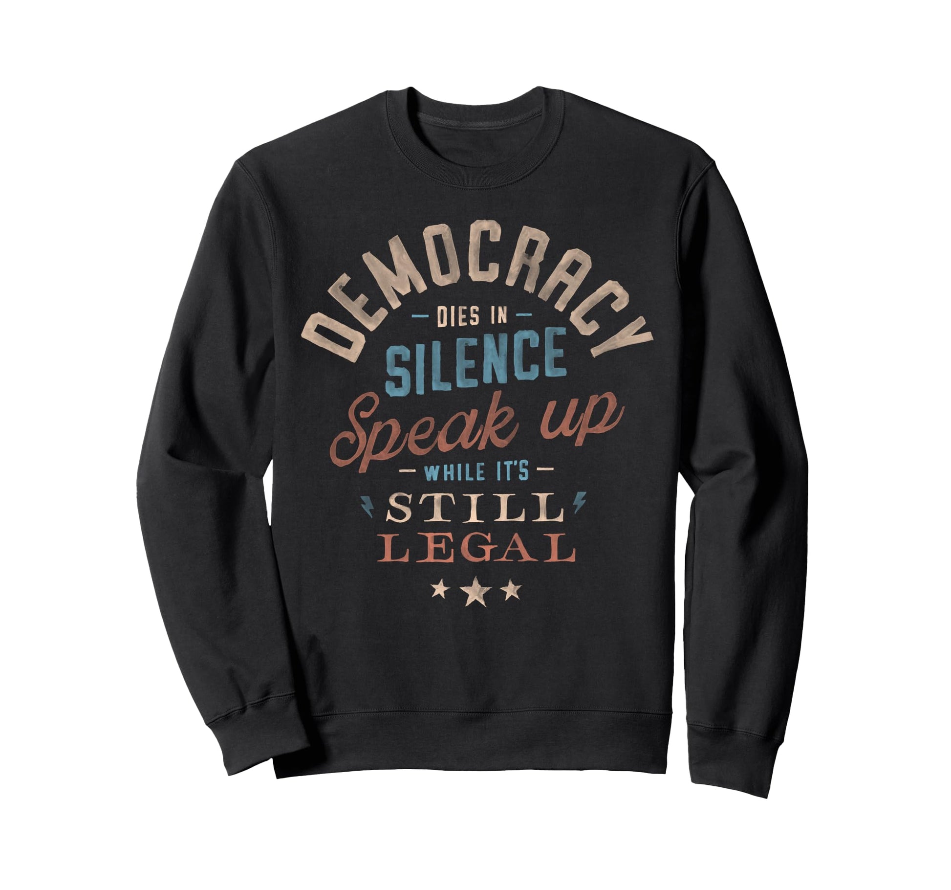 Pro Democracy Slogan Typography Hoodie - Aesthetic Graphic Men Women - T-Shirt, Sweatshirt, Hoodie