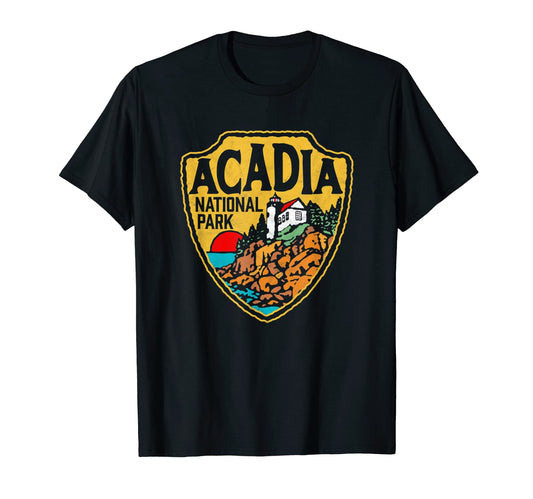 Acadia National Park Maine Lighthouse T-Shirt - Minimalist Print Unisex - T-Shirt, Sweatshirt, Hoodie