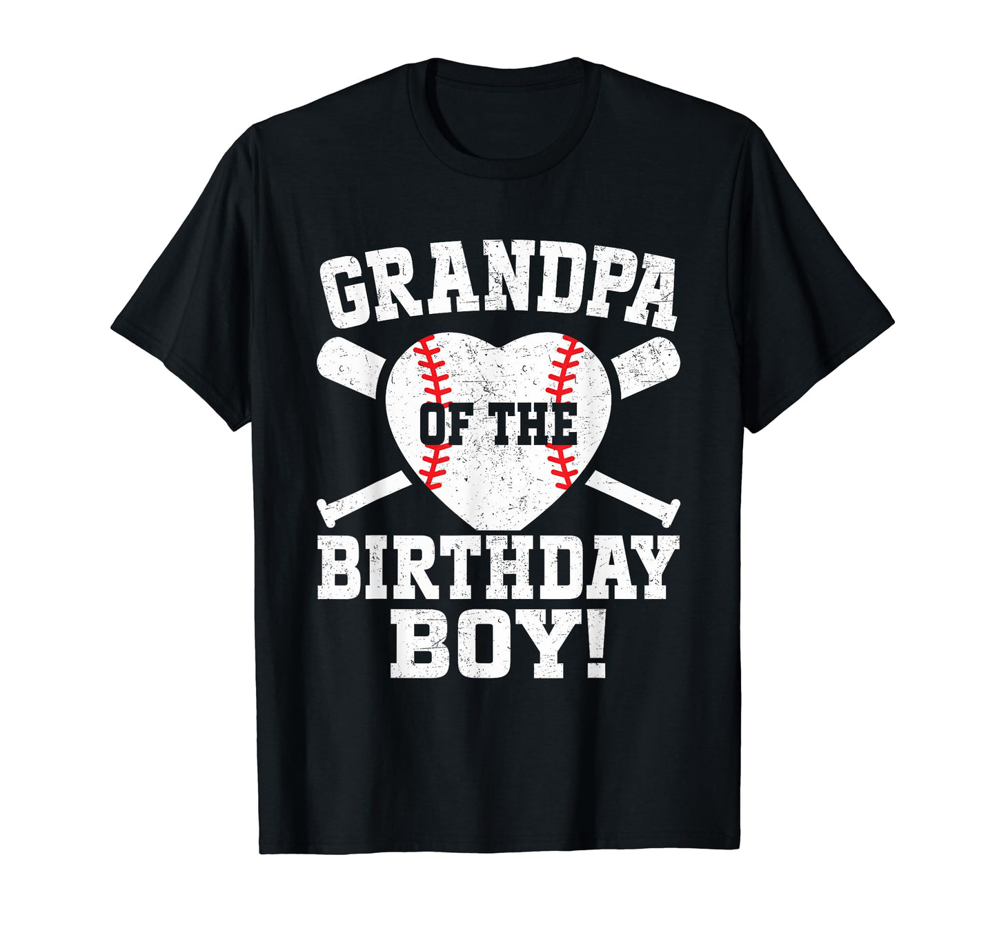Grandpa Birthday Baseball Bday Matching T-Shirt - Unique Graphic Men Women - T-Shirt, Sweatshirt, Hoodie