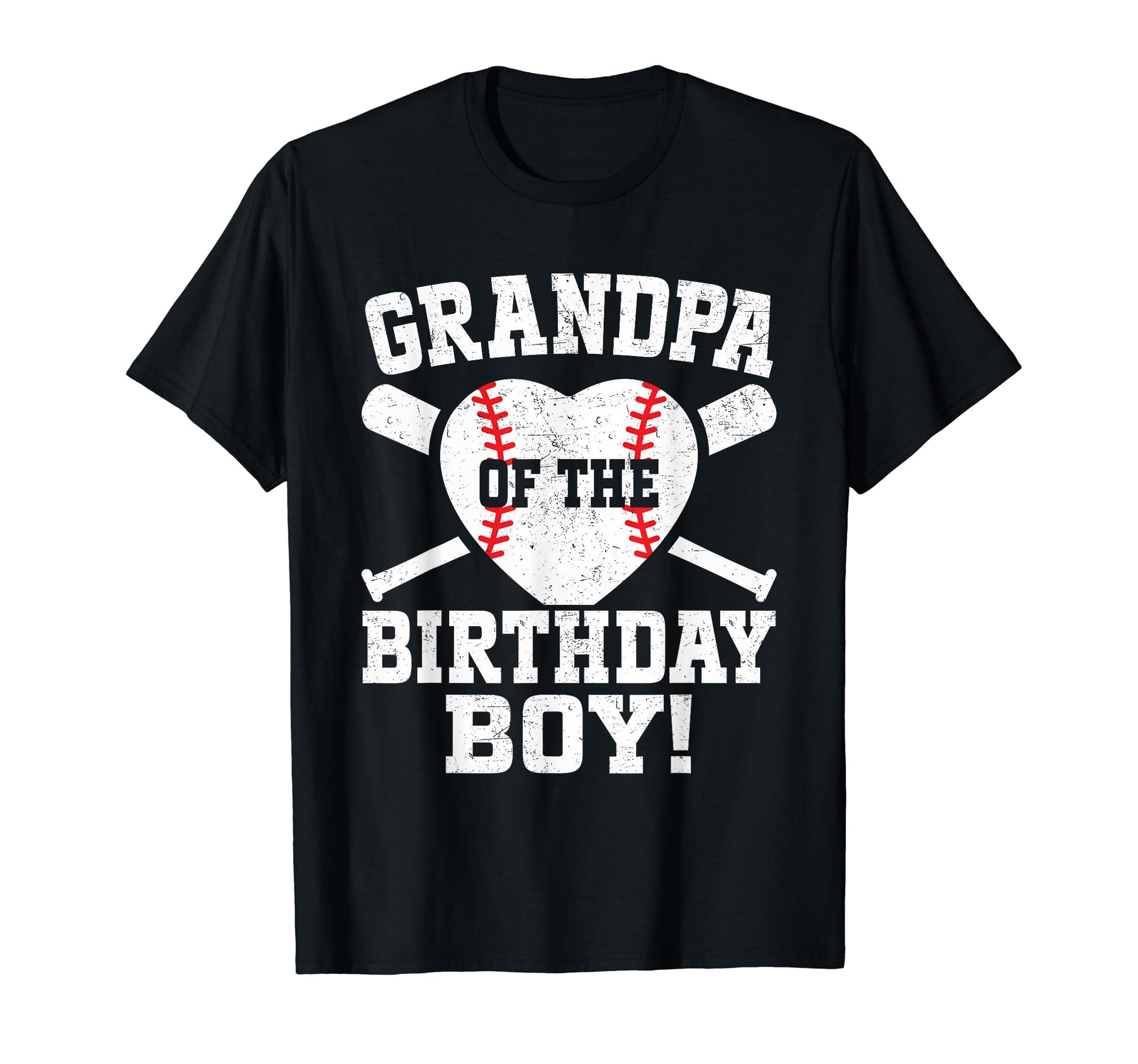 Grandpa Birthday Baseball Bday Matching T-Shirt - Unique Graphic Men Women - T-Shirt, Sweatshirt, Hoodie