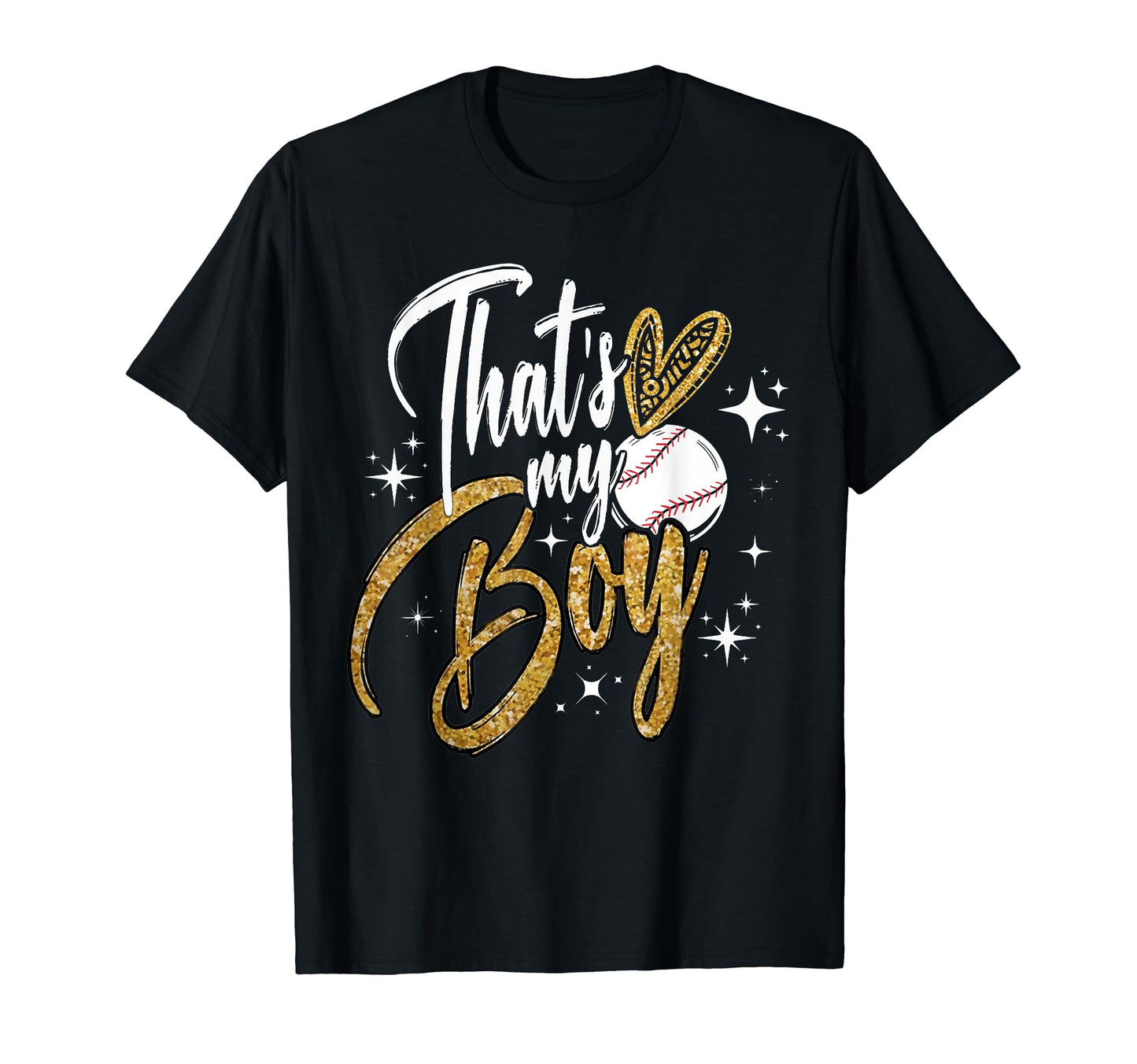 Thats My Baseball Leopard Heart Jersey T-Shirt - Graphic Print Men Women - T-Shirt, Sweatshirt, Hoodie