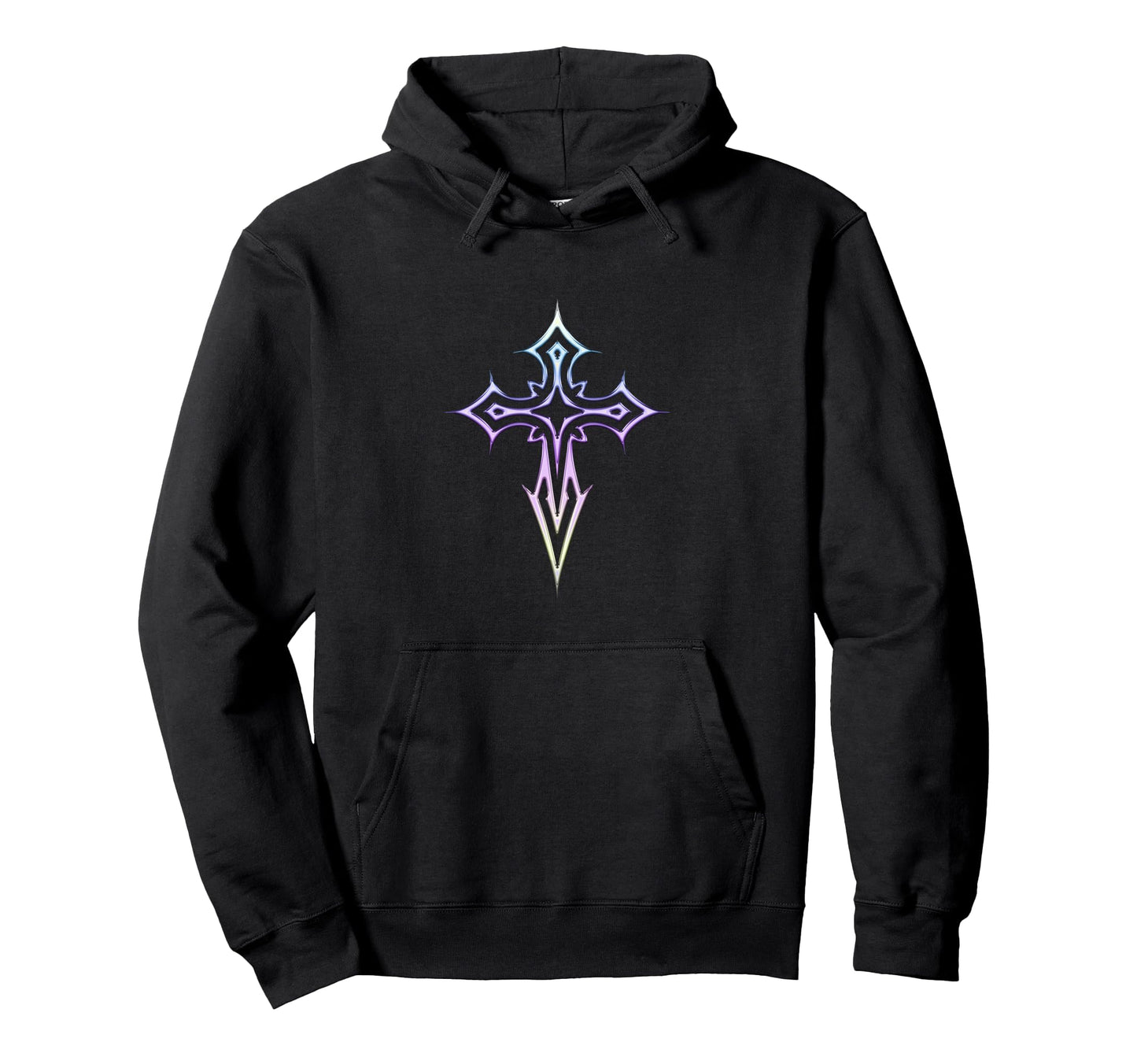 Gothic Cross Y2K Alt Aesthetic Emo Hoodie - Trendy Graphic Unisex - T-Shirt, Sweatshirt, Hoodie
