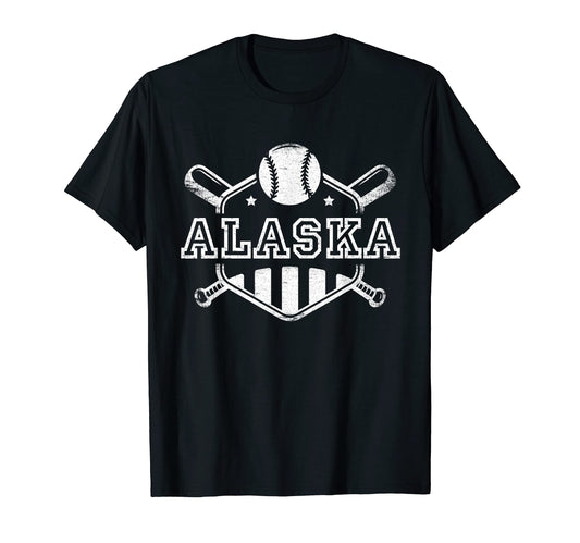 Alaska Baseball State Pride Team Sport T-Shirt - Trendy Graphic Men Women - T-Shirt, Sweatshirt, Hoodie