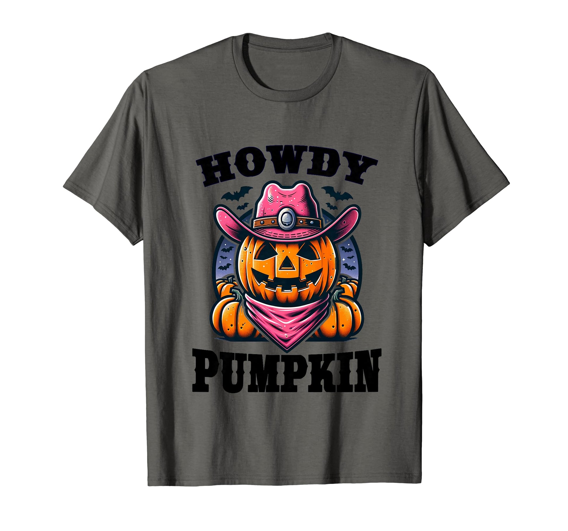 Howdy Pumpkin Western Halloween T-Shirt - Custom Art Print for Adults - T-Shirt, Sweatshirt, Hoodie