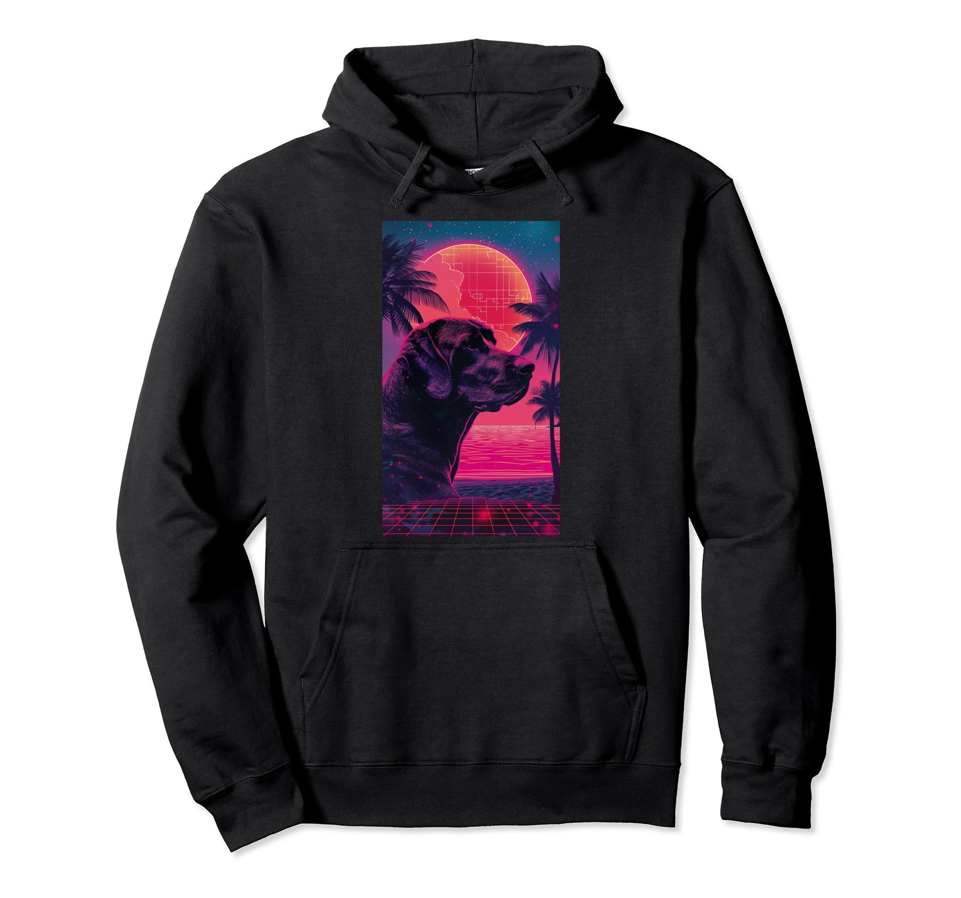 Rhodesian Ridgeback Vaporwave Dog Pet Hoodie - Minimalist Print Men Women - T-Shirt, Sweatshirt, Hoodie