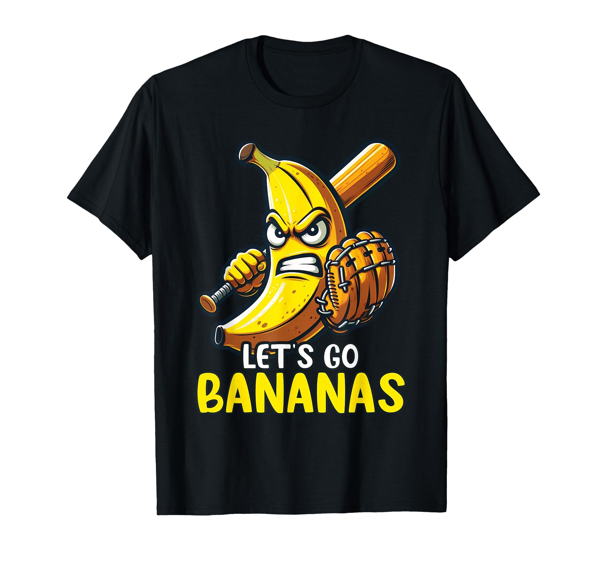 Lets Go Bananas Fruit Lover Funny T-Shirt - Minimalist Print Men Women - T-Shirt, Sweatshirt, Hoodie