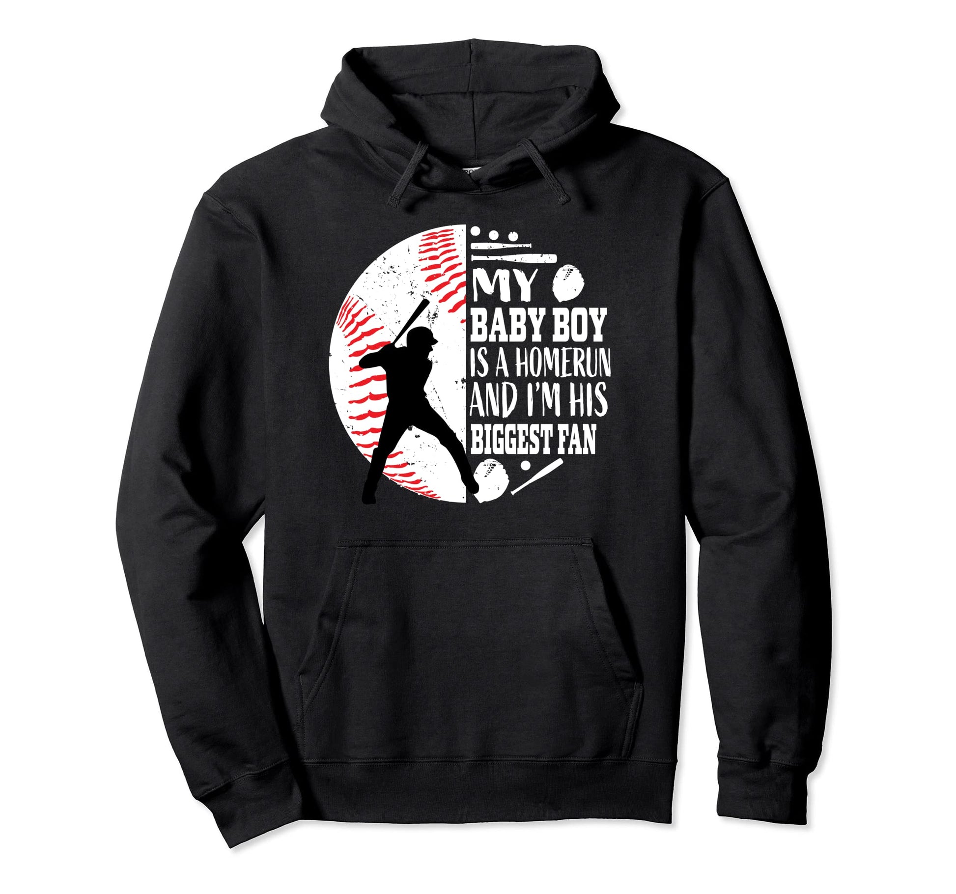 My Is Homerun And Im His Biggest Fan Hoodie - Aesthetic Graphic Men Women - T-Shirt, Sweatshirt, Hoodie