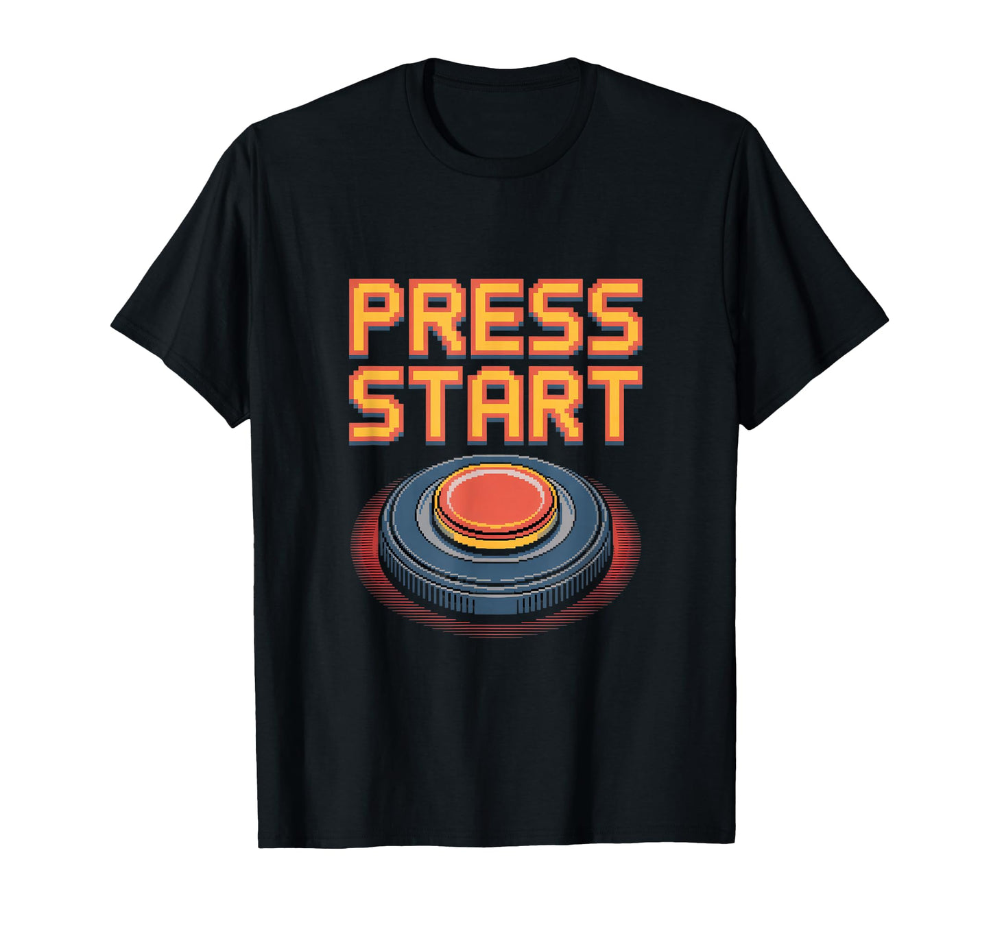 Press Start Gaming Arcade Pixel T-Shirt - Fun Novelty Design Men Women - T-Shirt, Sweatshirt, Hoodie