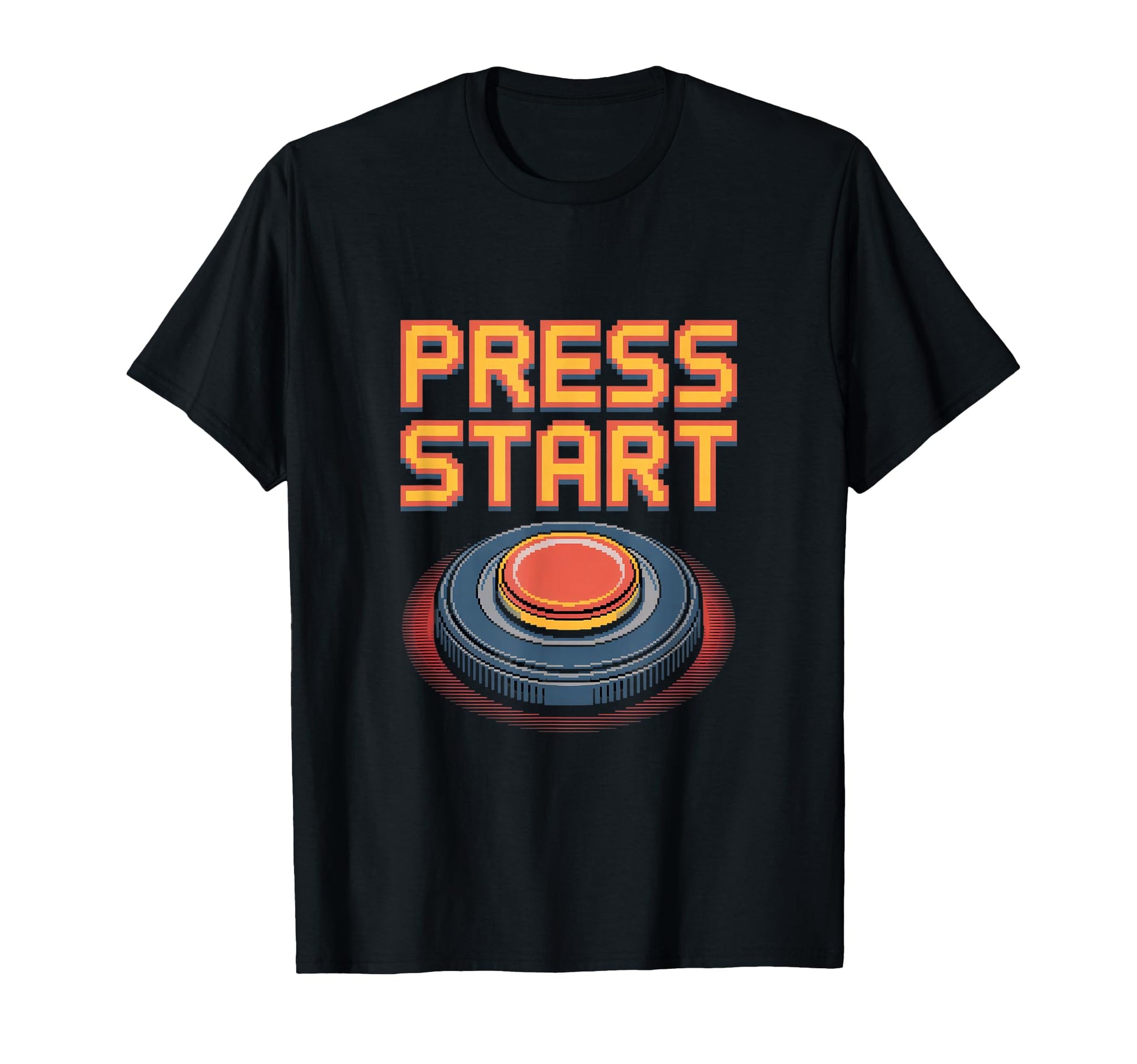 Press Start Gaming Arcade Pixel T-Shirt - Fun Novelty Design Men Women - T-Shirt, Sweatshirt, Hoodie
