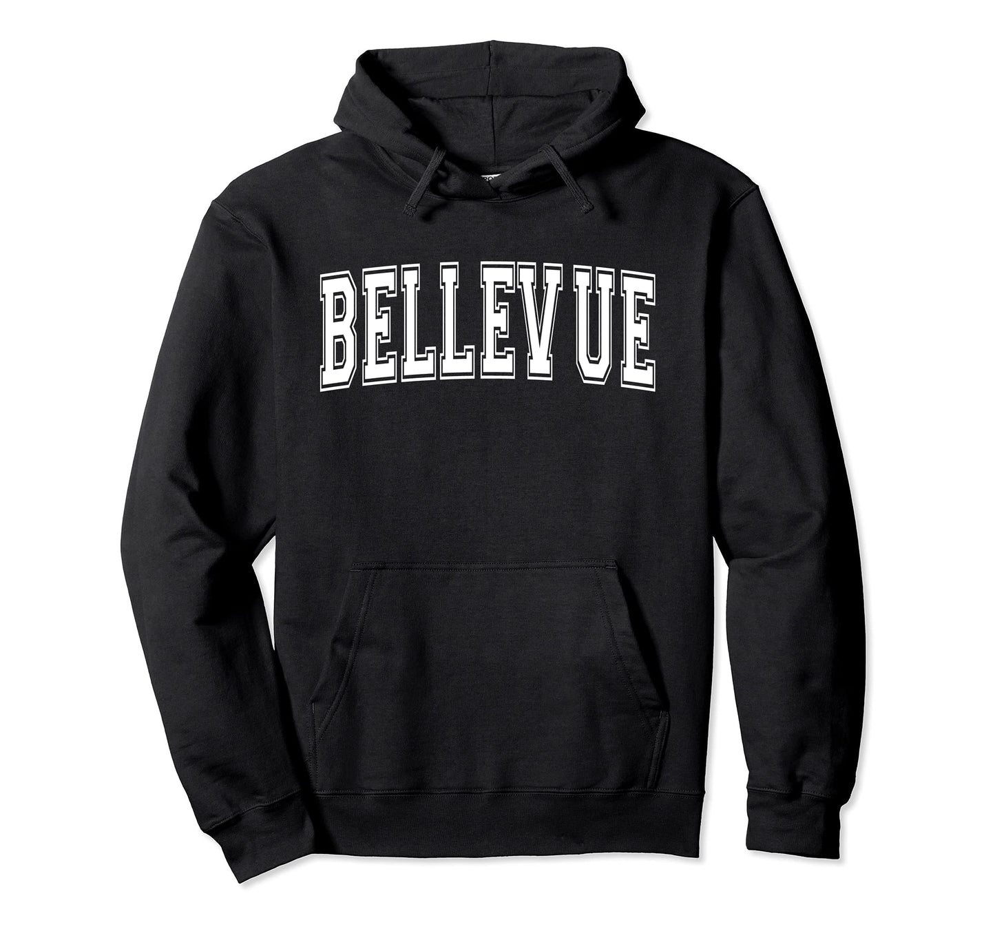 Bellevue Ne Nebraska Usa Sports Hoodie - Minimalist Print for Adults - T-Shirt, Sweatshirt, Hoodie