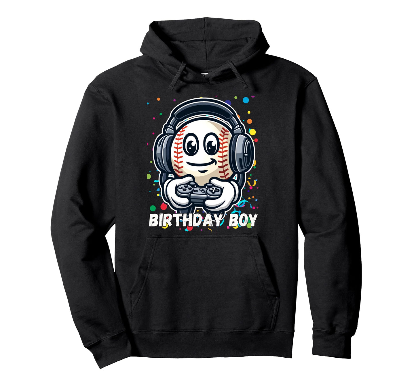 Birthday Bro Baseball Birthday Hoodie - Aesthetic Graphic Men Women - T-Shirt, Sweatshirt, Hoodie