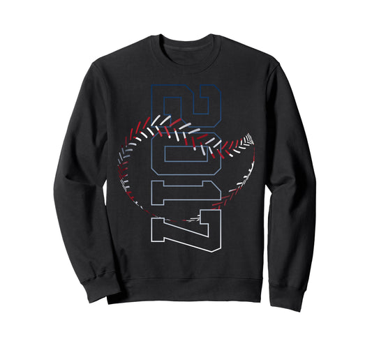 9 Years 2017 Baseball 9Th Sweatshirt - Casual Everyday Wear for Adults - T-Shirt, Sweatshirt, Hoodie