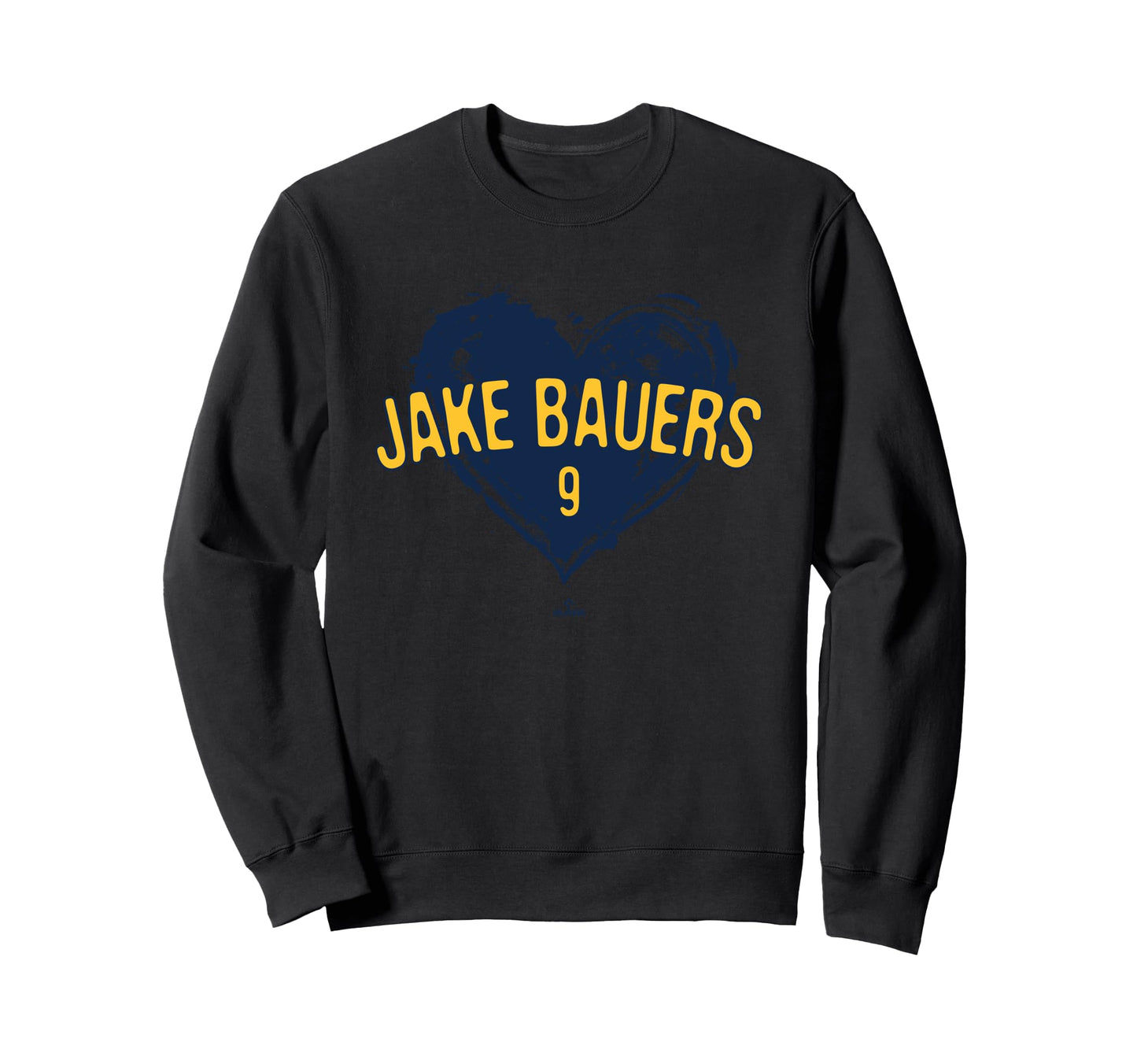 Distressed Heart Jake Bauers Milwaukee Sweatshirt - Trendy Graphic Unisex - T-Shirt, Sweatshirt, Hoodie