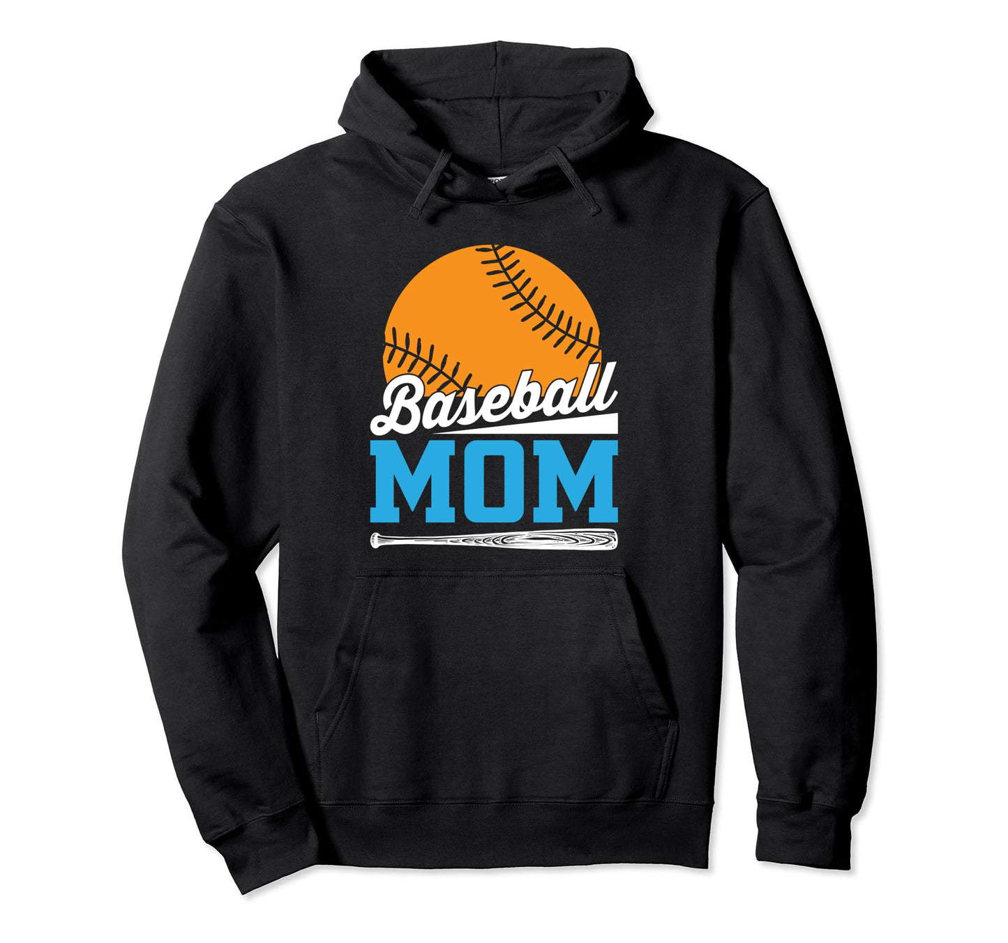 Baseball Mom Leopard Baseball Mama Hoodie - Graphic Print Men Women - T-Shirt, Sweatshirt, Hoodie