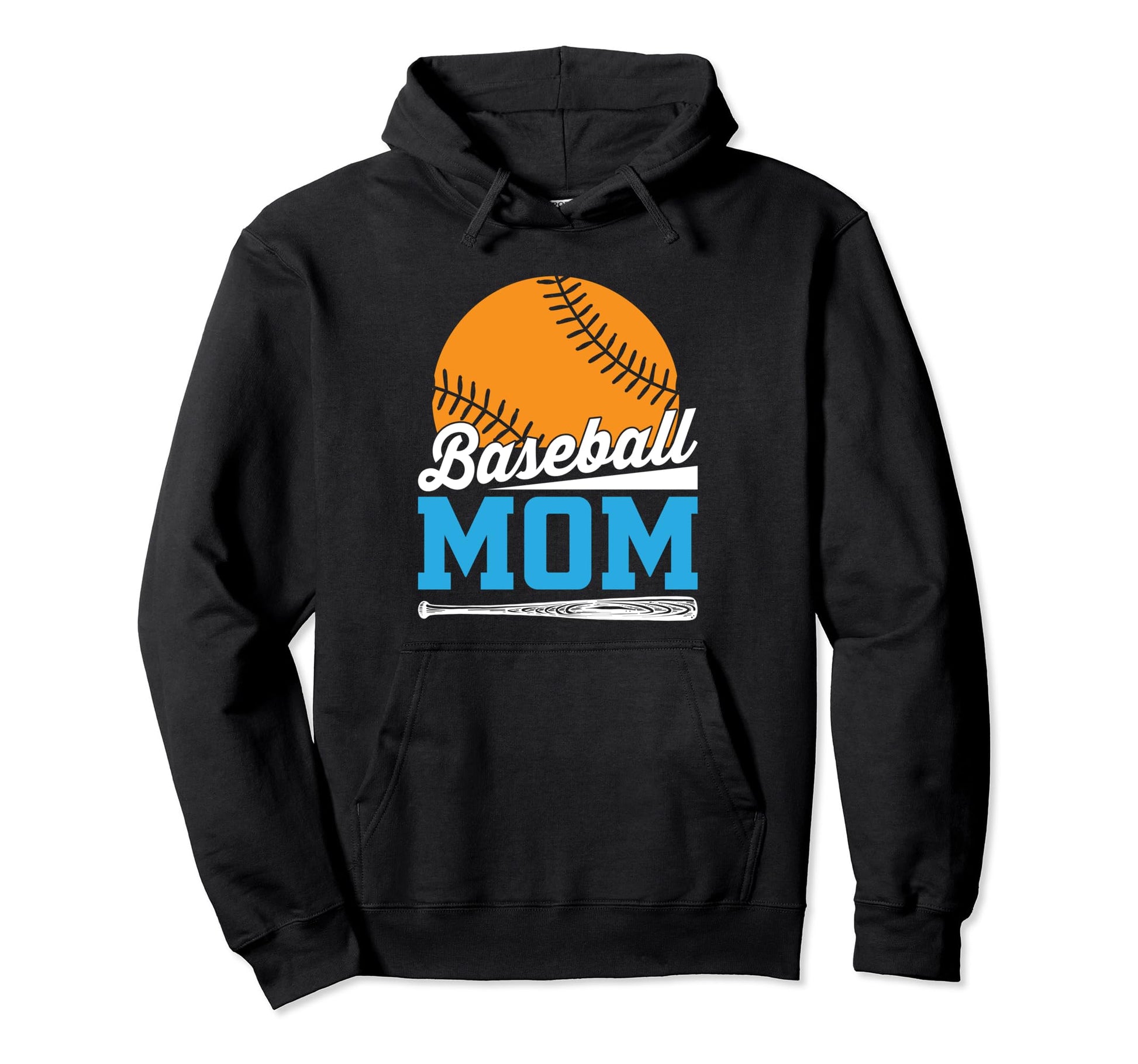 Baseball Mom Leopard Baseball Mama Hoodie - Graphic Print Men Women - T-Shirt, Sweatshirt, Hoodie
