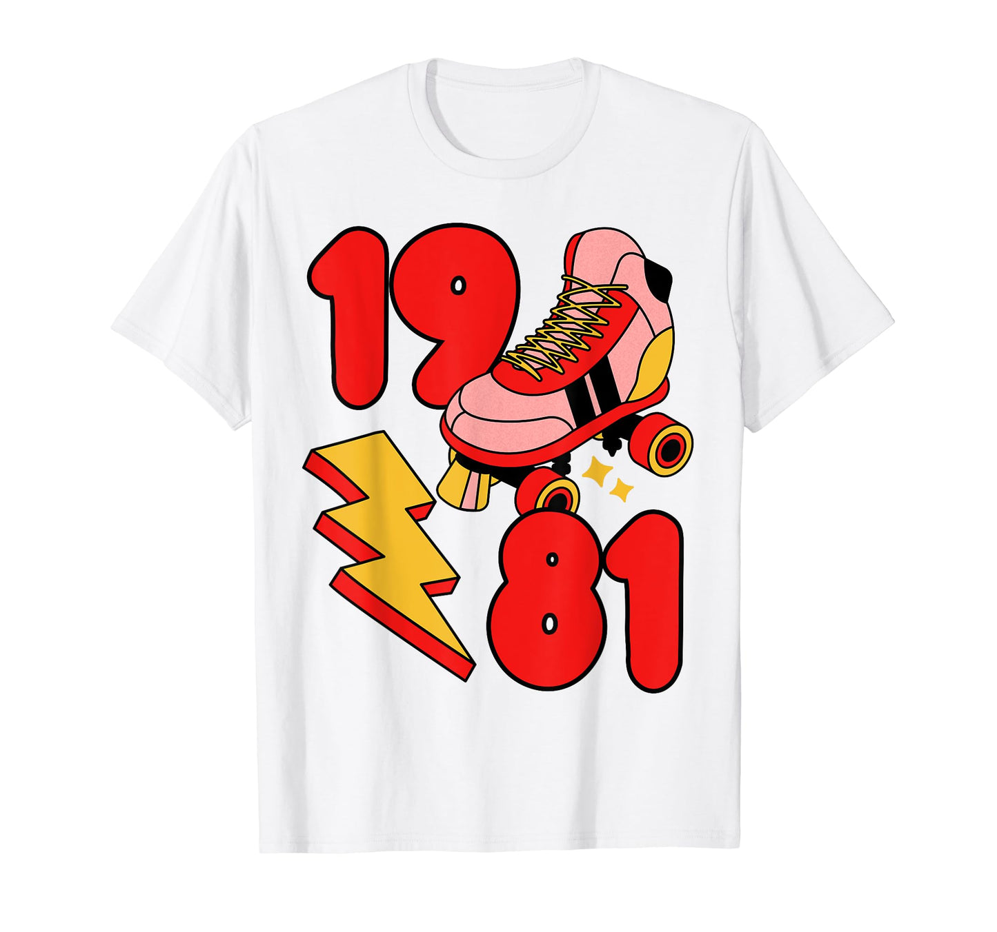 1981 Roller Skate 80S Nostalgia Collector T-Shirt - Minimalist Print Unisex - T-Shirt, Sweatshirt, Hoodie