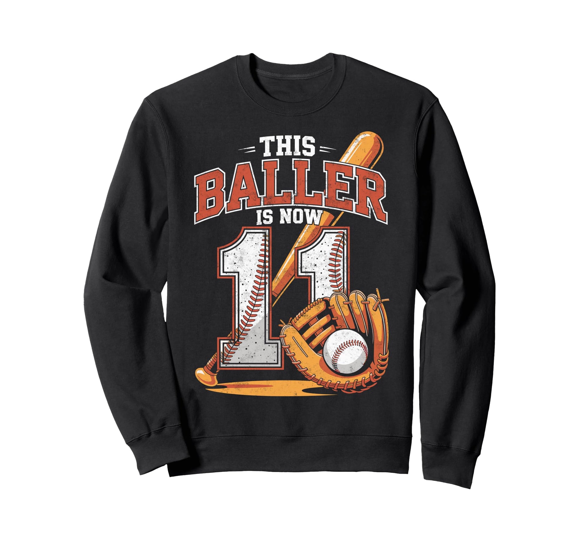 This Baller Is Now 11 Year Sweatshirt - Custom Art Print Men Women - T-Shirt, Sweatshirt, Hoodie