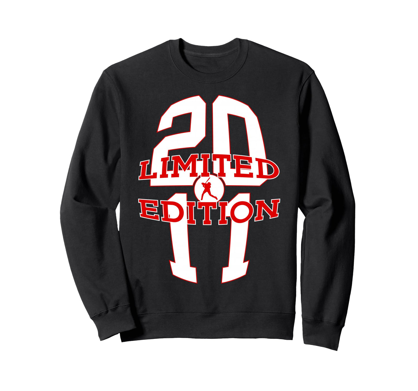 15 Years 2011 Baseball 15Th Sweatshirt - Fun Novelty Design for Adults - T-Shirt, Sweatshirt, Hoodie
