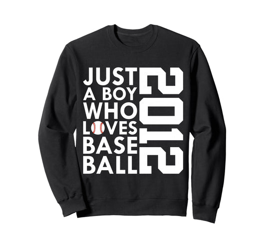 2012 Just Who Loves Baseball 14Th Sweatshirt - Graphic Print Men Women - T-Shirt, Sweatshirt, Hoodie