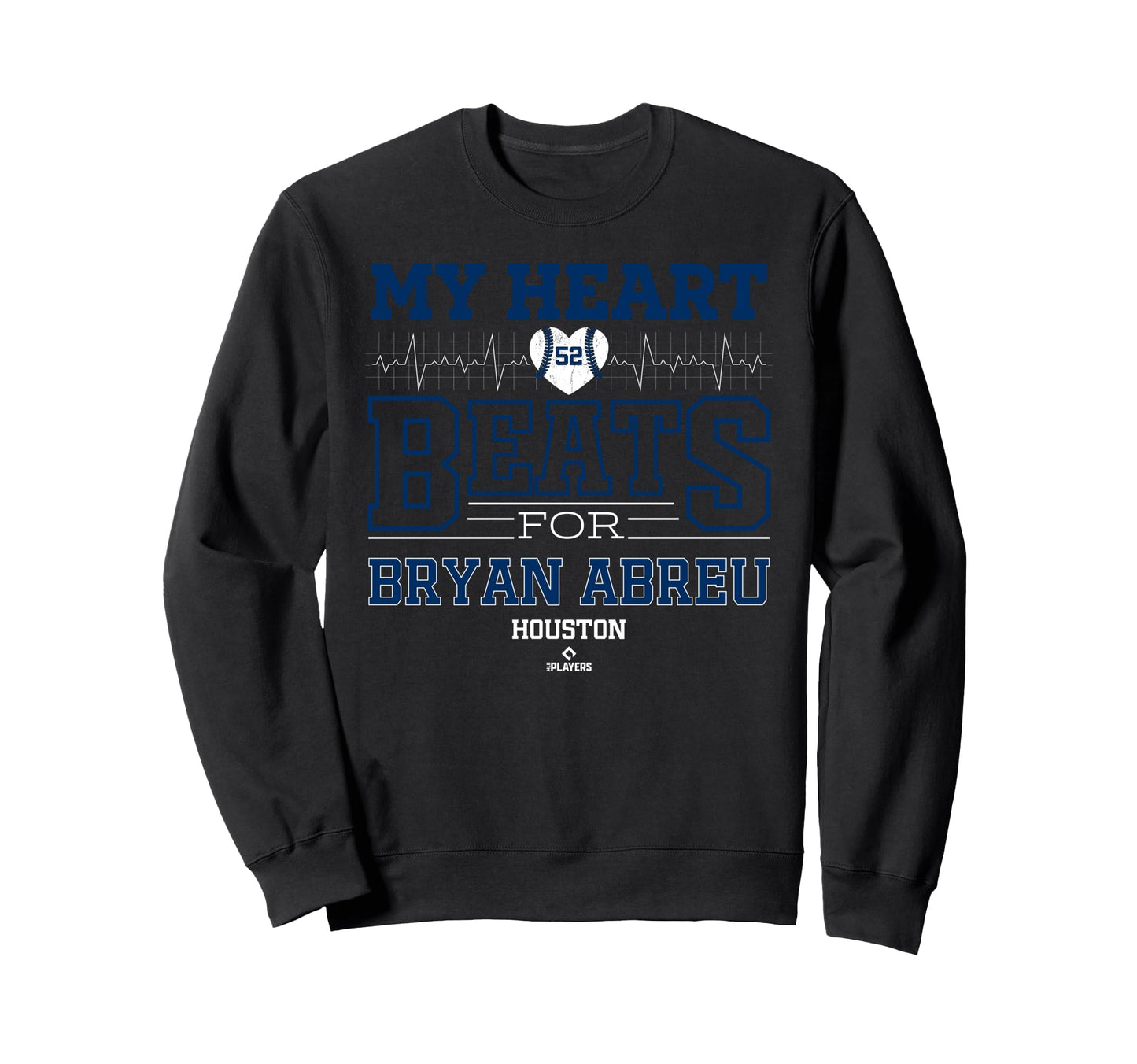 My Heart Beats Bryan Abreu Sweatshirt - Aesthetic Graphic Men Women - T-Shirt, Sweatshirt, Hoodie