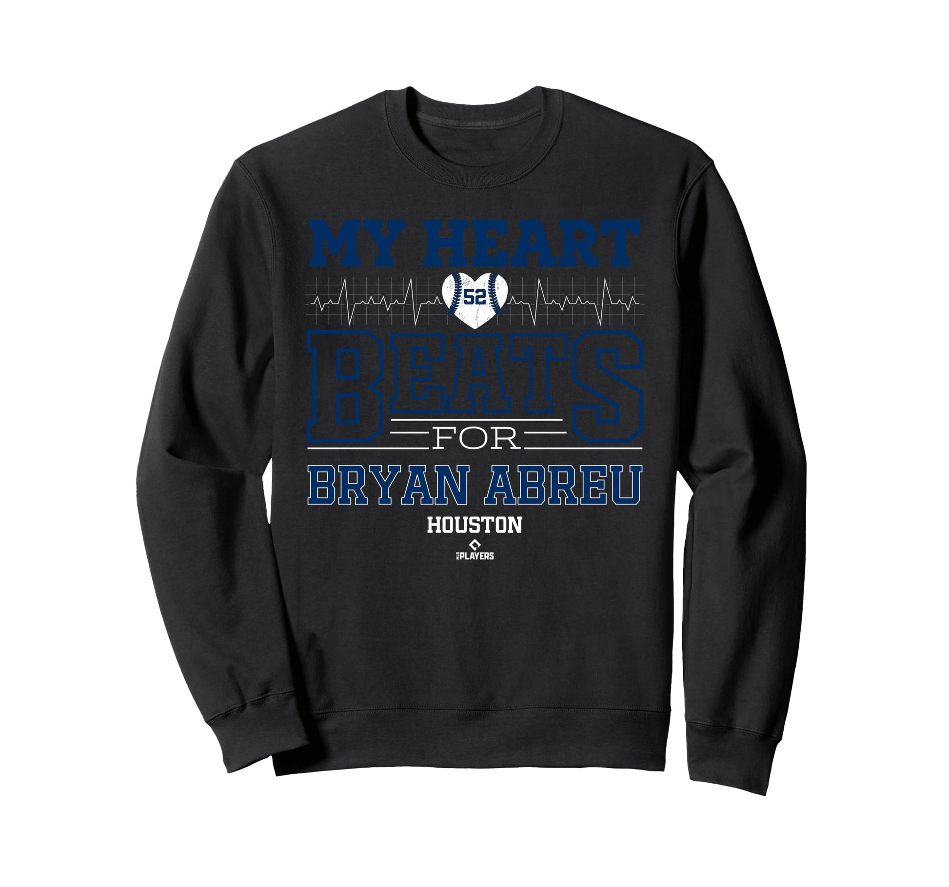 My Heart Beats Bryan Abreu Sweatshirt - Aesthetic Graphic Men Women - T-Shirt, Sweatshirt, Hoodie