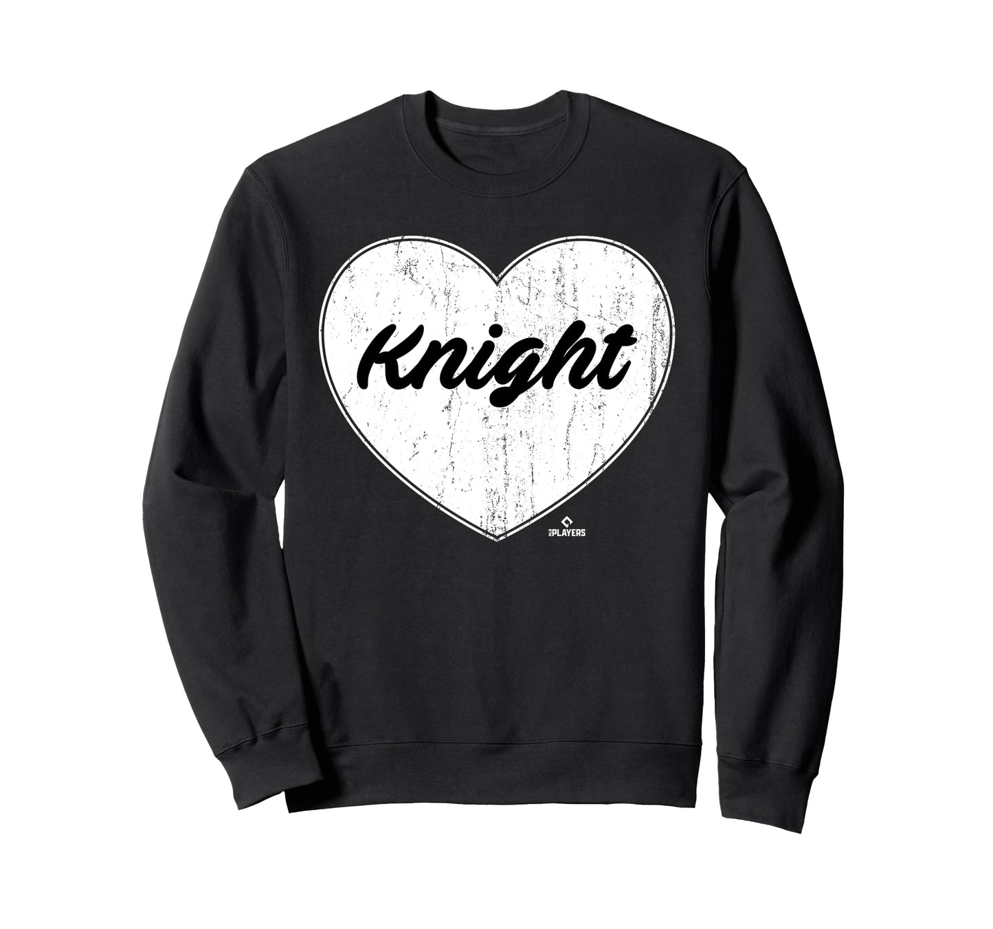 Distressed Heart Bill Knight Sweatshirt - Fun Novelty Design for Adults - T-Shirt, Sweatshirt, Hoodie
