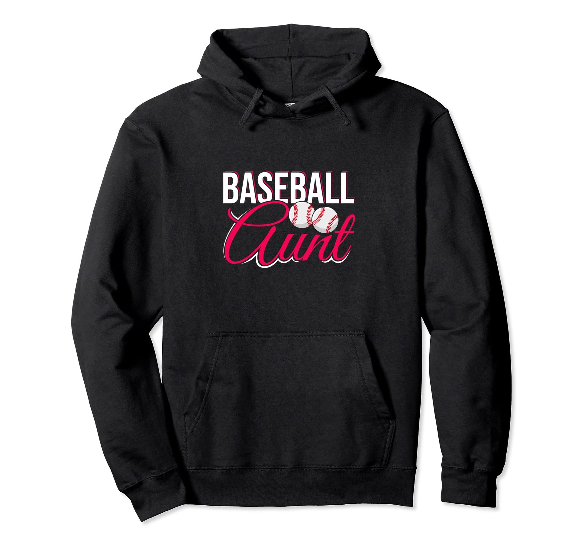 Love Baseball Aunt Baseball Aunt Hoodie - Casual Everyday Wear Men Women - T-Shirt, Sweatshirt, Hoodie