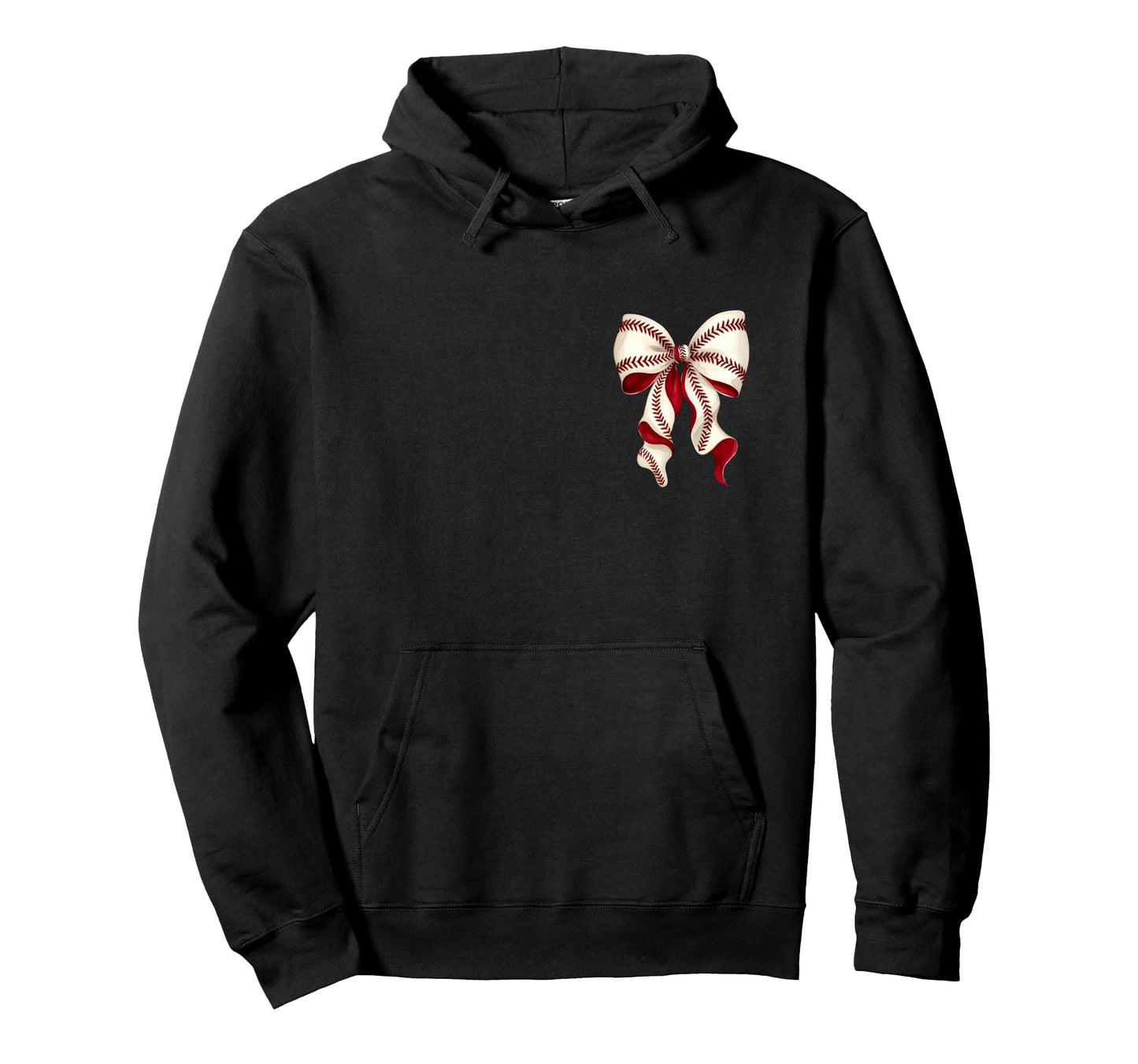 Tball Mama Teeball Front Back Coquette Hoodie - Novelty Apparel for Adults - T-Shirt, Sweatshirt, Hoodie