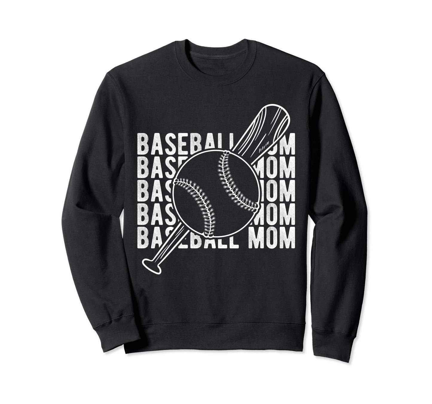 Baseball Mom Mothers Day Homerun Sweatshirt - Aesthetic Graphic for Adults - T-Shirt, Sweatshirt, Hoodie