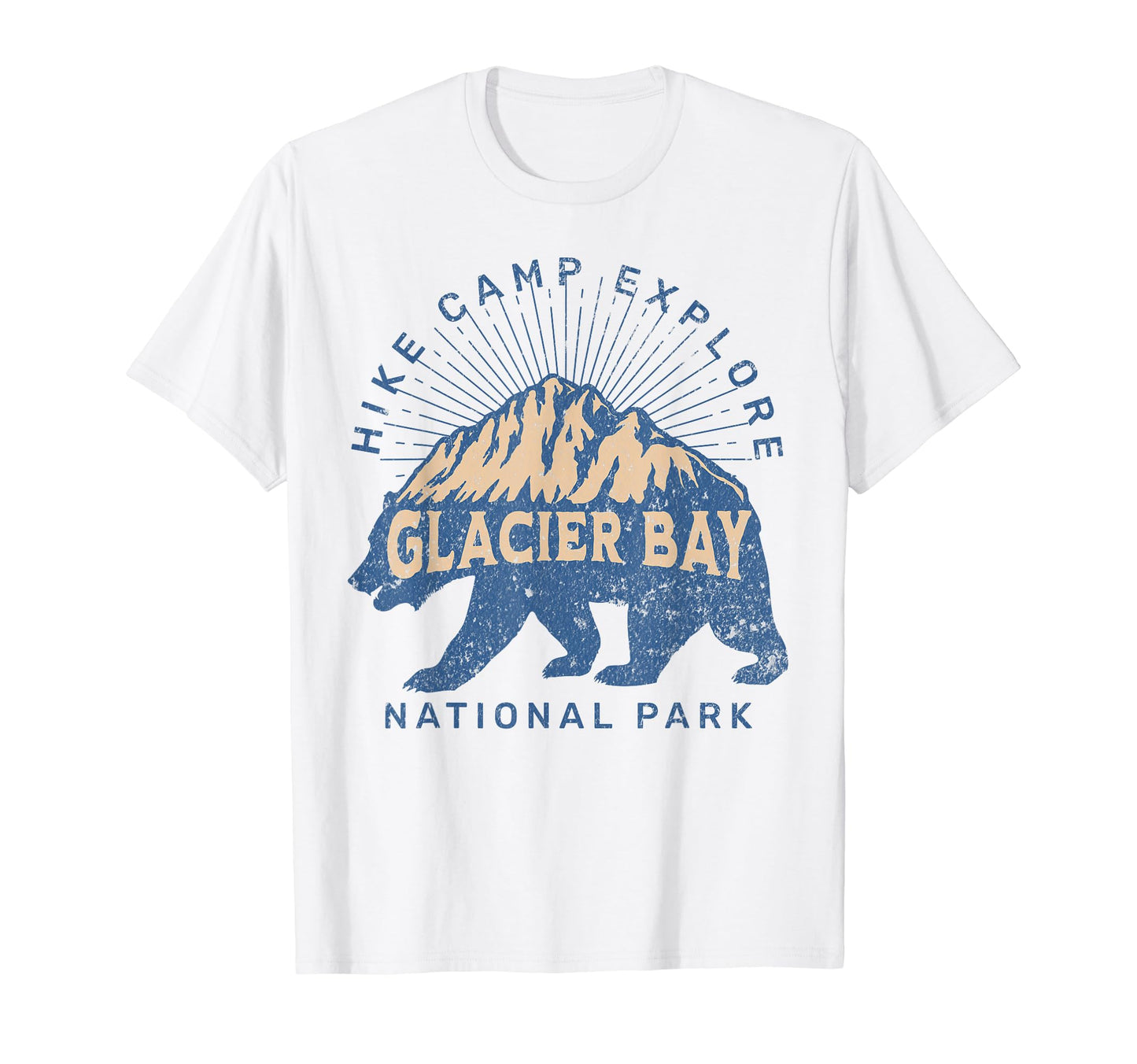 Glacier Bay National Park Alaska Usa Hoodie - Minimalist Print for Adults - T-Shirt, Sweatshirt, Hoodie