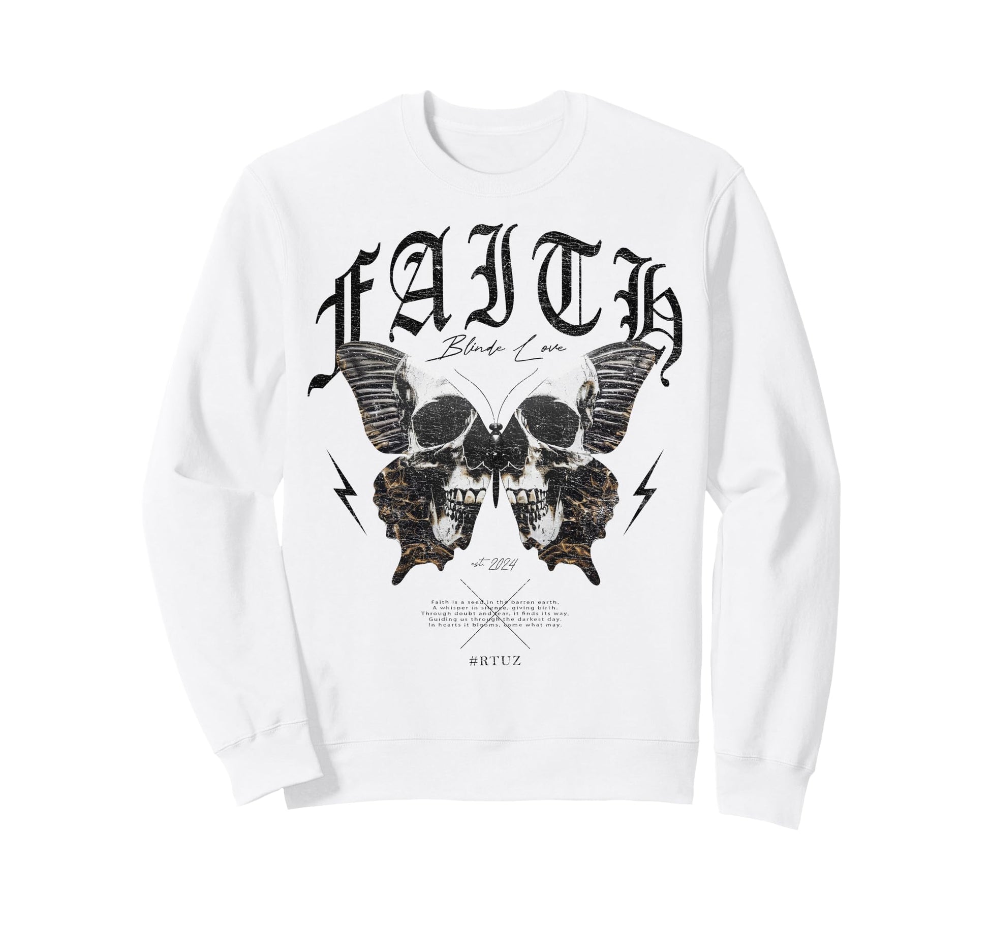 Y2K Streetwear Butterfly Sweatshirt - Trendy Graphic Unisex - T-Shirt, Sweatshirt, Hoodie