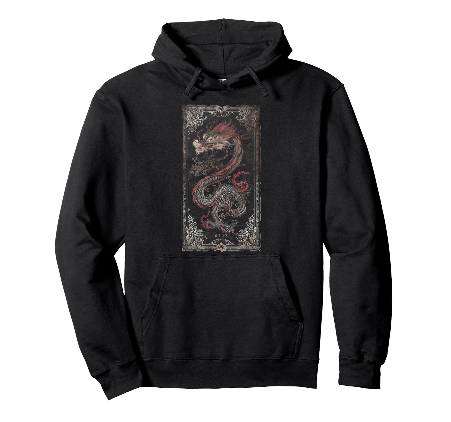 Aesthetic Dragon Streetwear Hoodie - Minimalist Print Men Women - T-Shirt, Sweatshirt, Hoodie