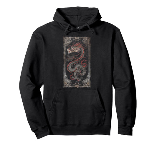 Aesthetic Dragon Streetwear Hoodie - Minimalist Print Men Women - T-Shirt, Sweatshirt, Hoodie