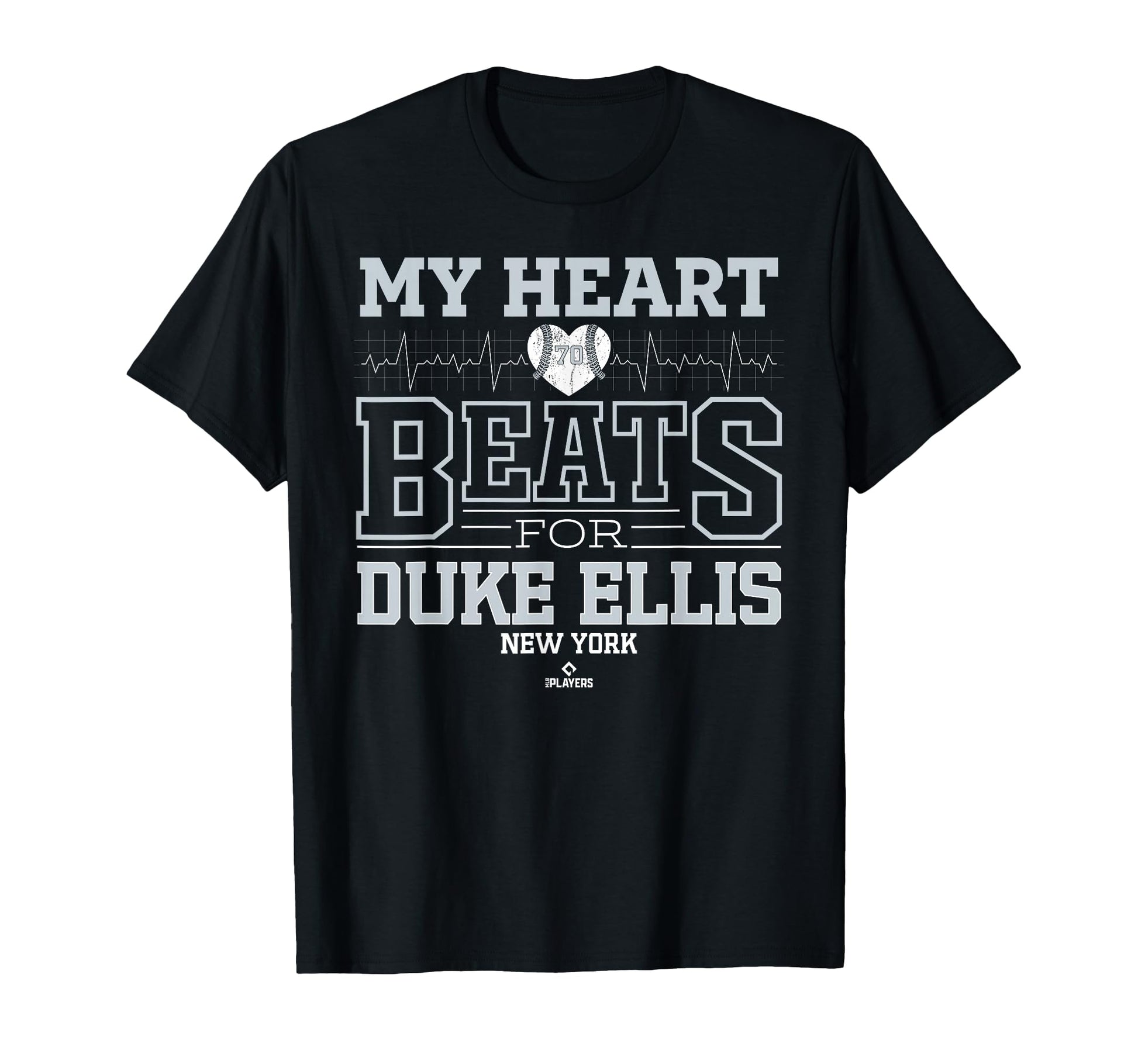 My Heart Beats Duke Ellis New York T-Shirt - Novelty Apparel for Adults - T-Shirt, Sweatshirt, Hoodie