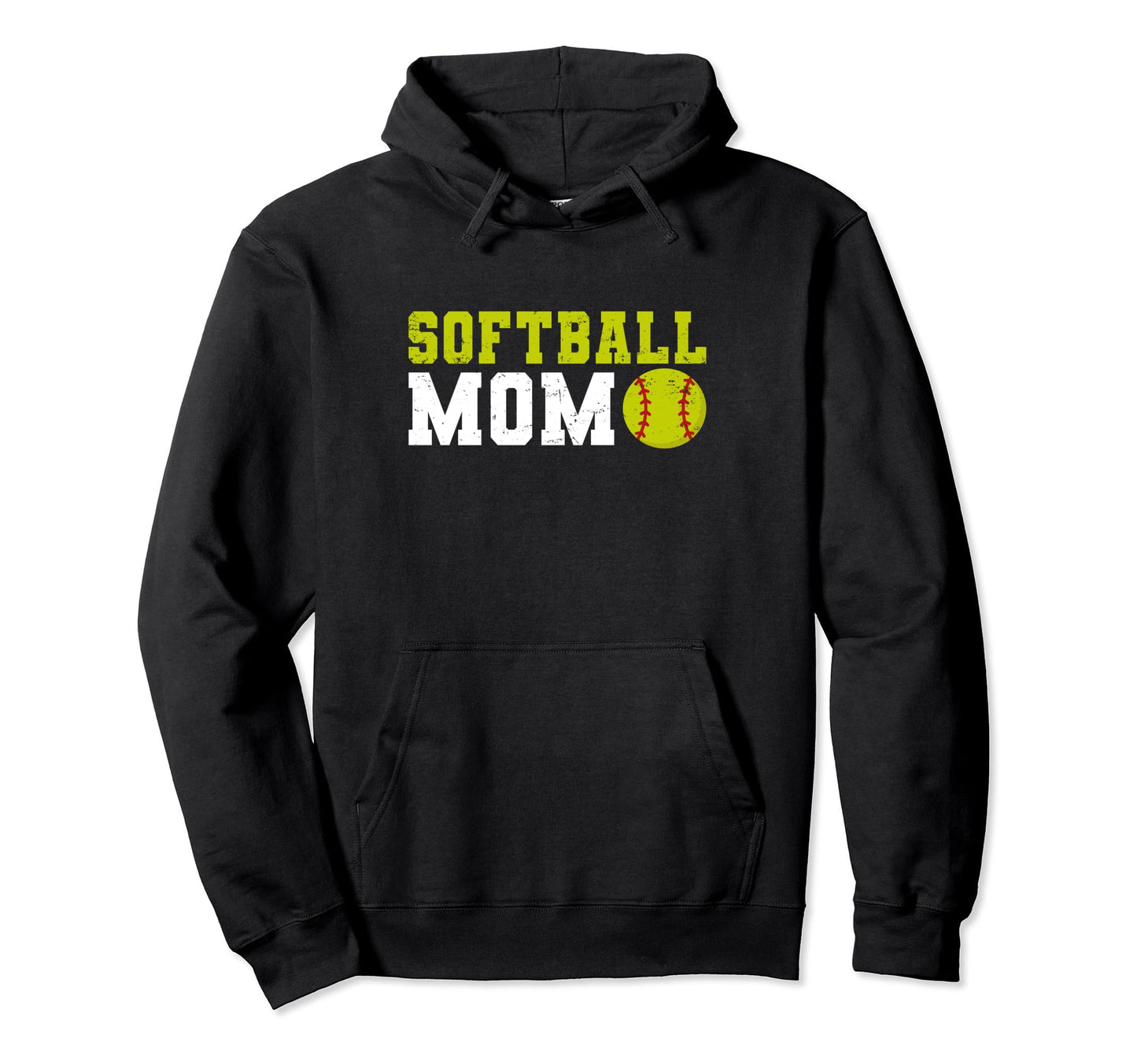 Softball Mom Baseball Love Softball Hoodie - Unique Graphic for Adults - T-Shirt, Sweatshirt, Hoodie