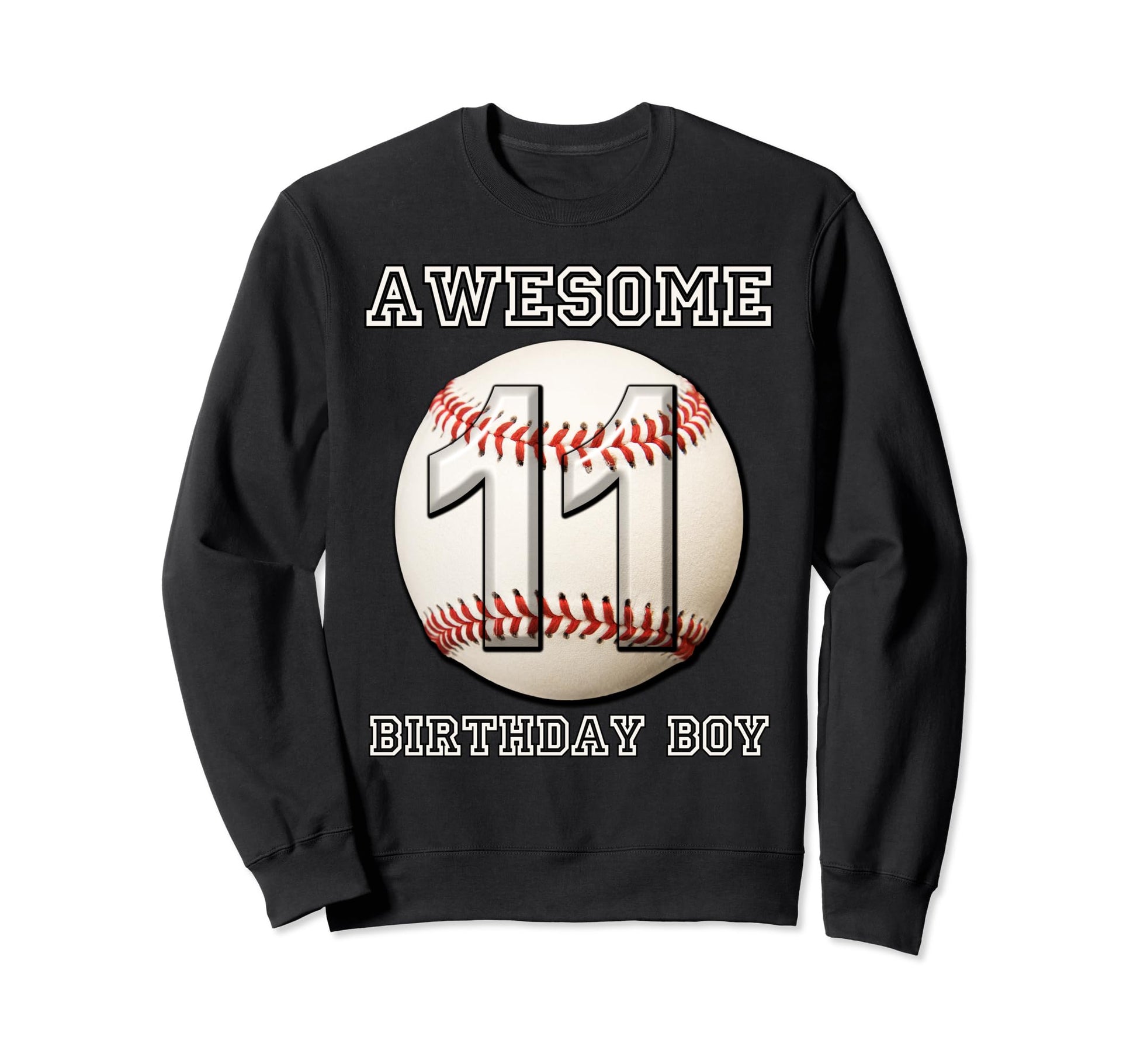 11 Years Old Baseball Themed 11Th Sweatshirt - Graphic Print Men Women - T-Shirt, Sweatshirt, Hoodie