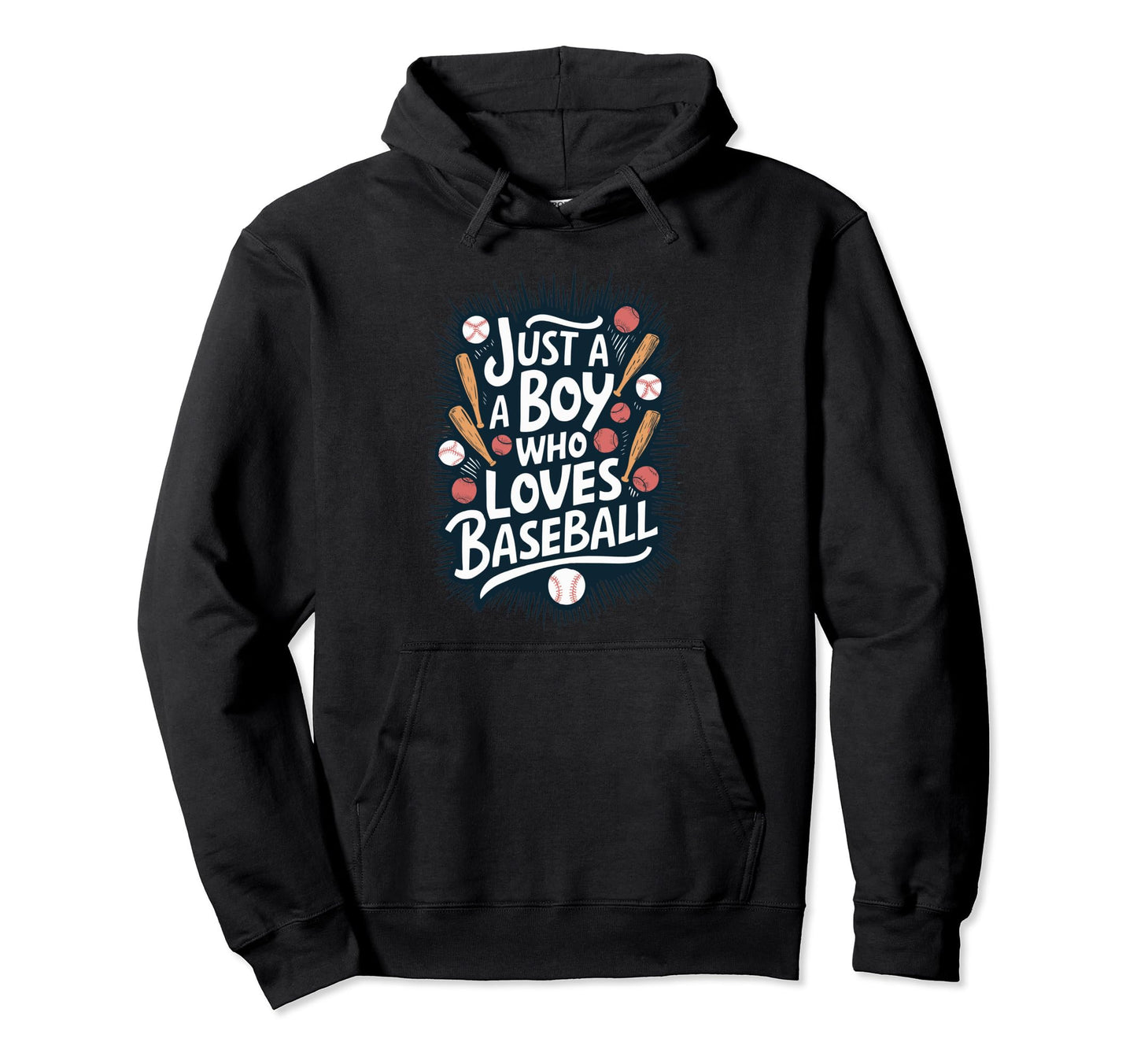 Just Who Loves Baseball Hoodie - Casual Everyday Wear Unisex - T-Shirt, Sweatshirt, Hoodie