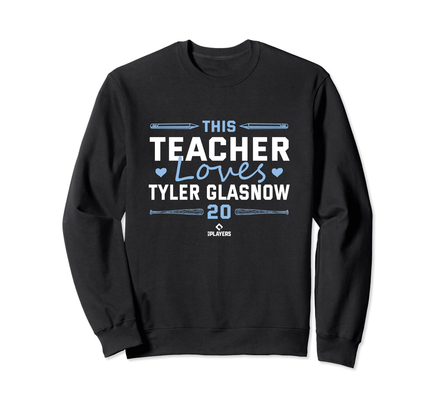 This Teacher Loves Tyler Glasnow Sweatshirt - Fun Novelty Design Men Women - T-Shirt, Sweatshirt, Hoodie