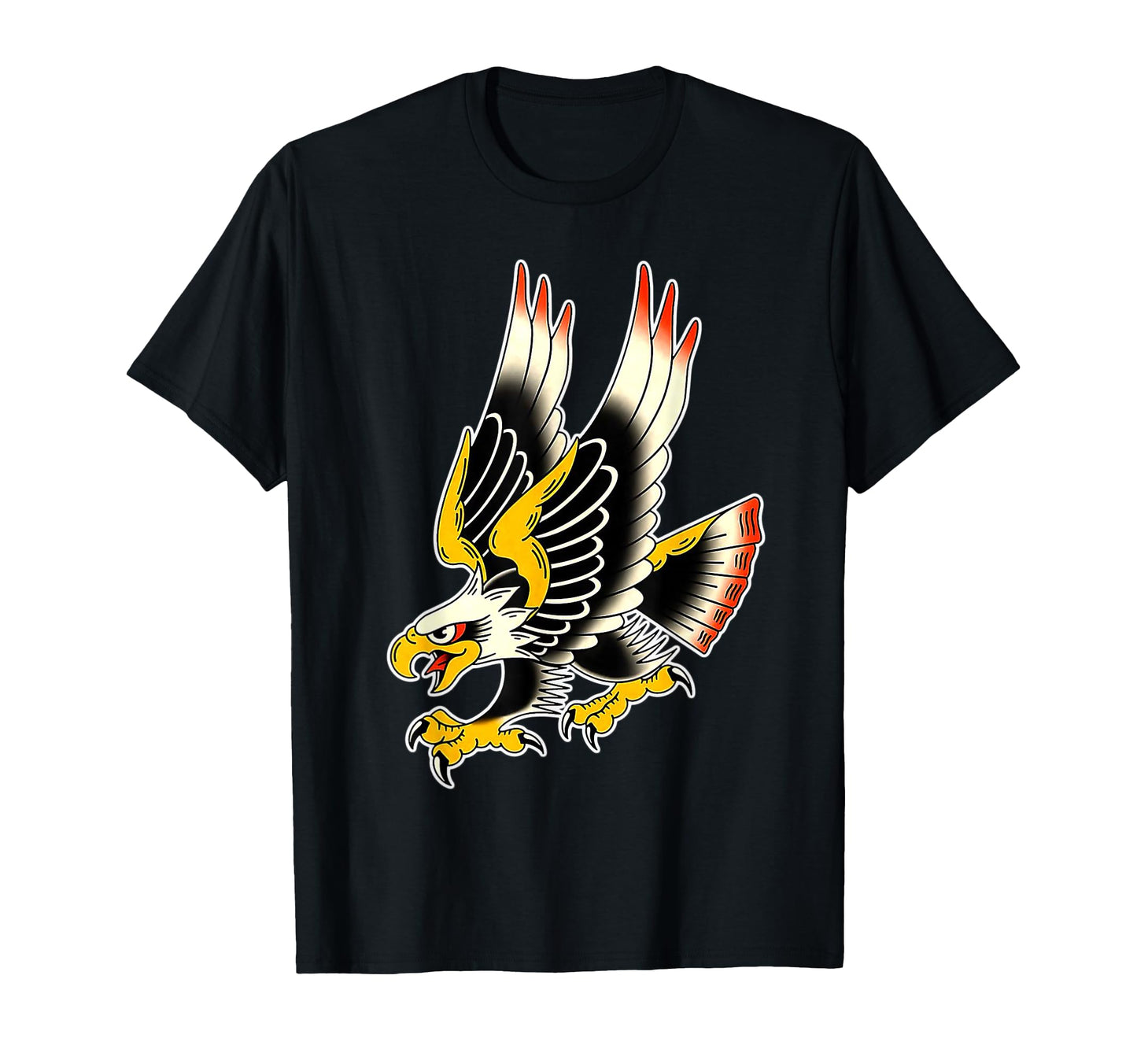 Bald Eagle Traditional Tattoo Flash T-Shirt - Casual Everyday Wear Unisex - T-Shirt, Sweatshirt, Hoodie