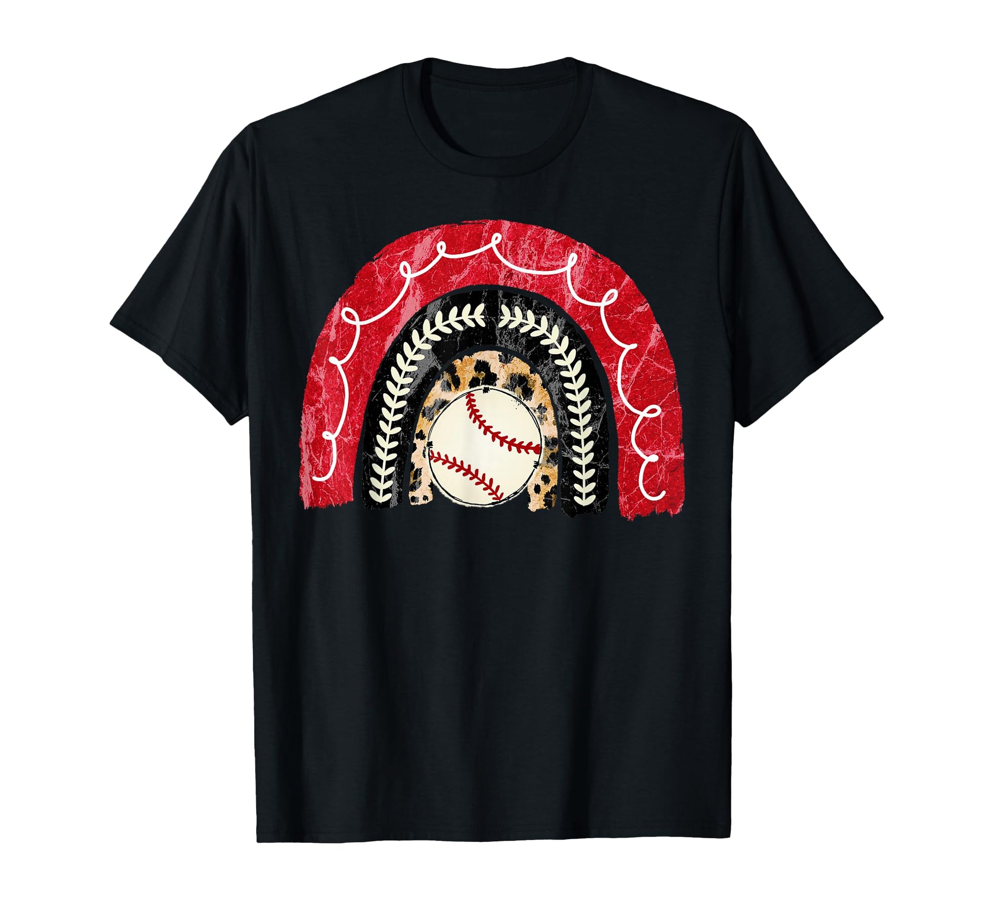 Baseball Rainbow Leopard Mother T-Shirt - Aesthetic Graphic for Adults - T-Shirt, Sweatshirt, Hoodie