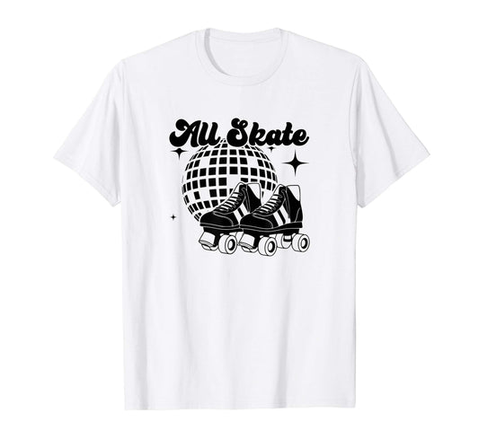 All Skate 70S Disco Roller Skating T-Shirt - Unique Graphic for Adults - T-Shirt, Sweatshirt, Hoodie