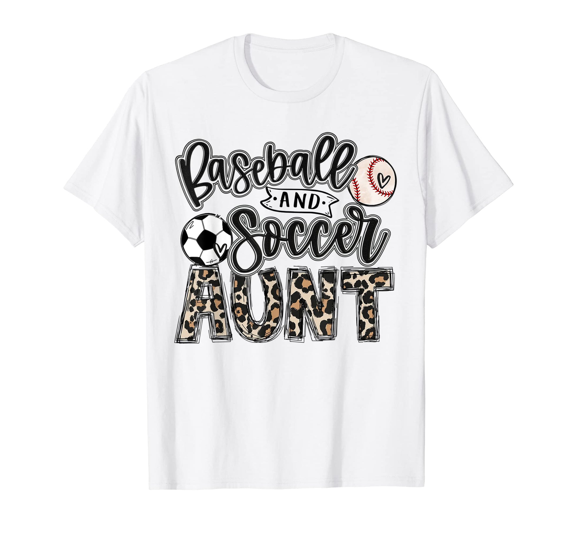 Baseball And Soccer Aunt Both Nephew T-Shirt - Streetwear Style Men Women - T-Shirt, Sweatshirt, Hoodie